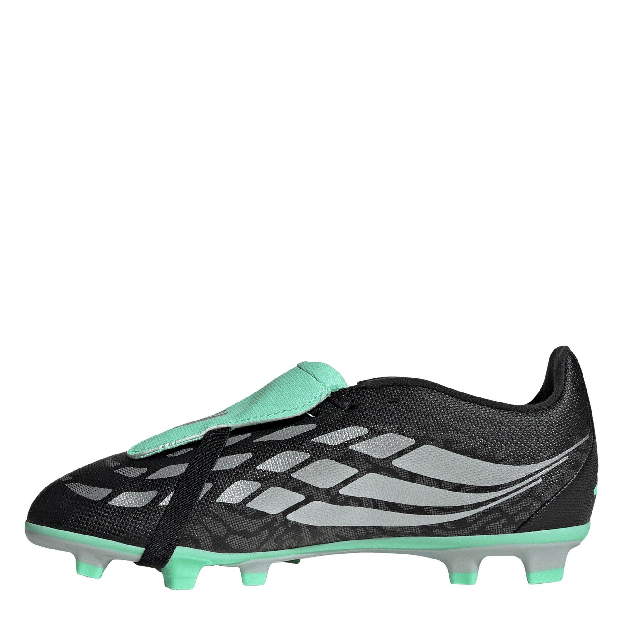 Black/Mint - adidas - Childrens adidas Predator Fold-Over Tongue Club Firm Ground Football Boots - 2