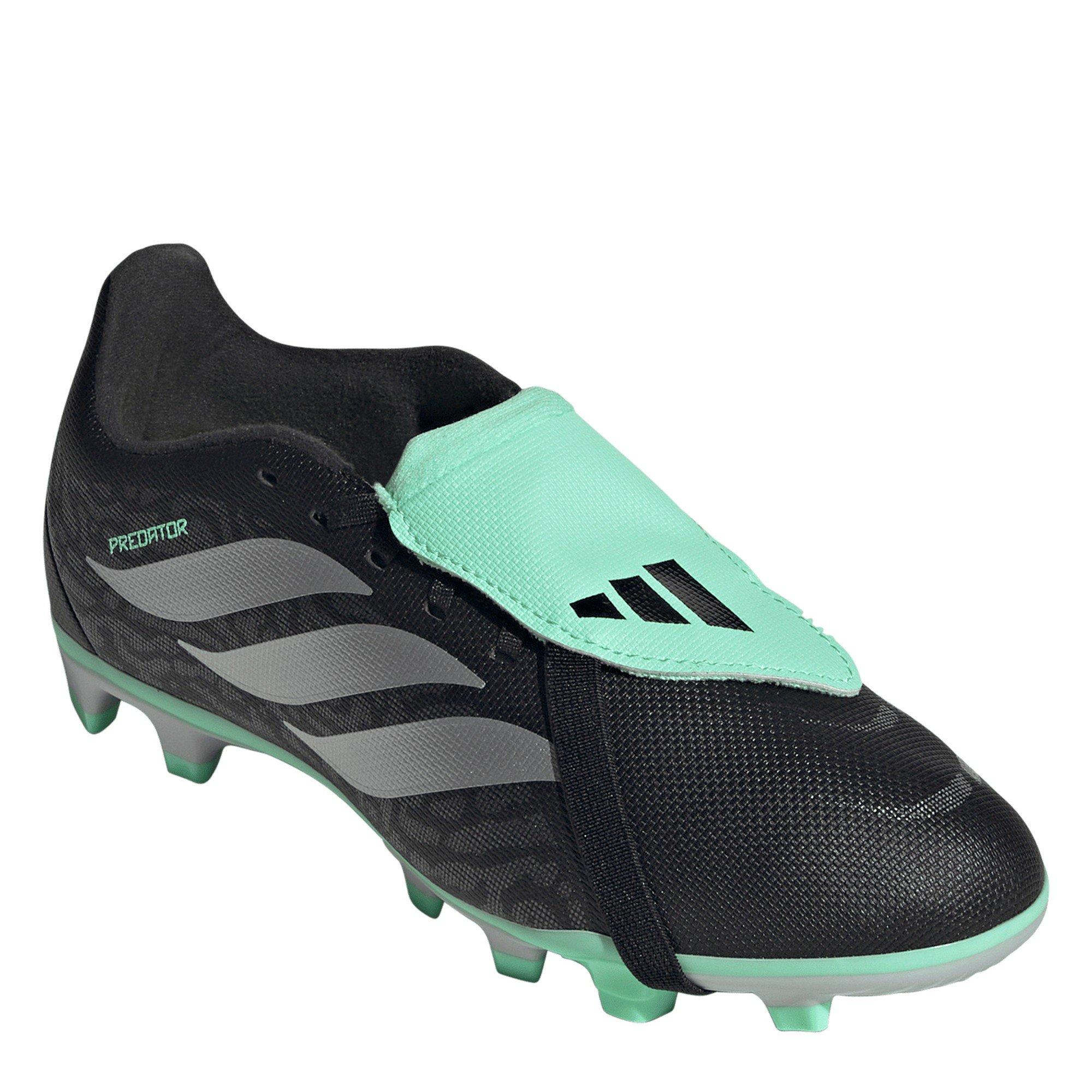 Black/Mint - adidas - Childrens adidas Predator Fold-Over Tongue Club Firm Ground Football Boots - 3