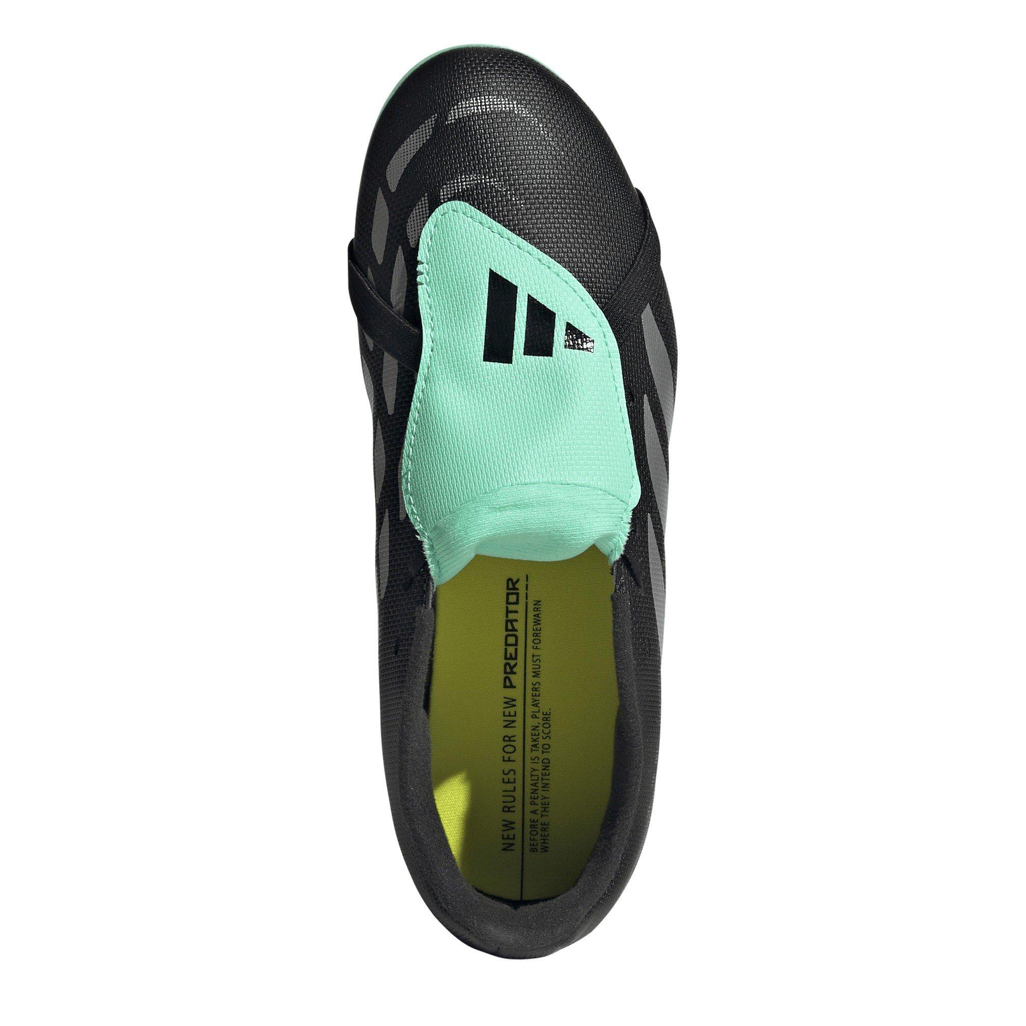 Black/Mint - adidas - Childrens adidas Predator Fold-Over Tongue Club Firm Ground Football Boots - 5