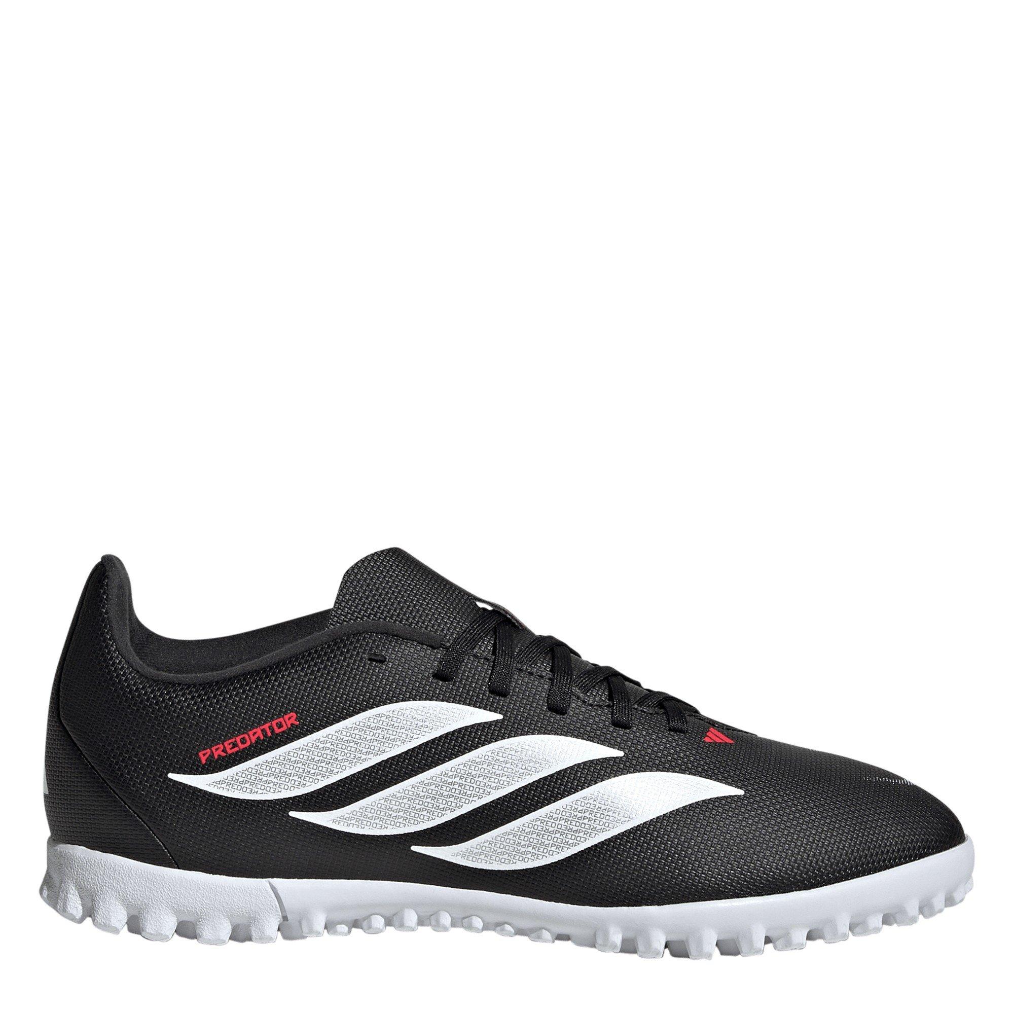 Adidas Boys Kids' Predator Club Astro Turf Football Boots - Black/Red - 2 (34)
