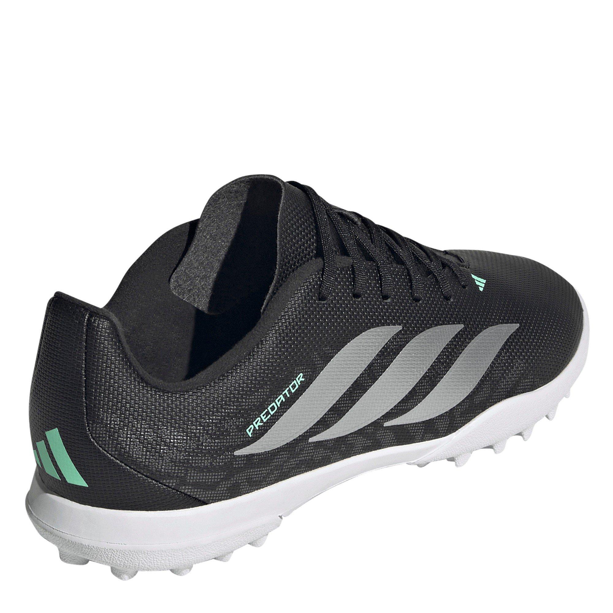 Crna/Mint - adidas - Kids' Predator Club Astro Turf Football Boots - 4