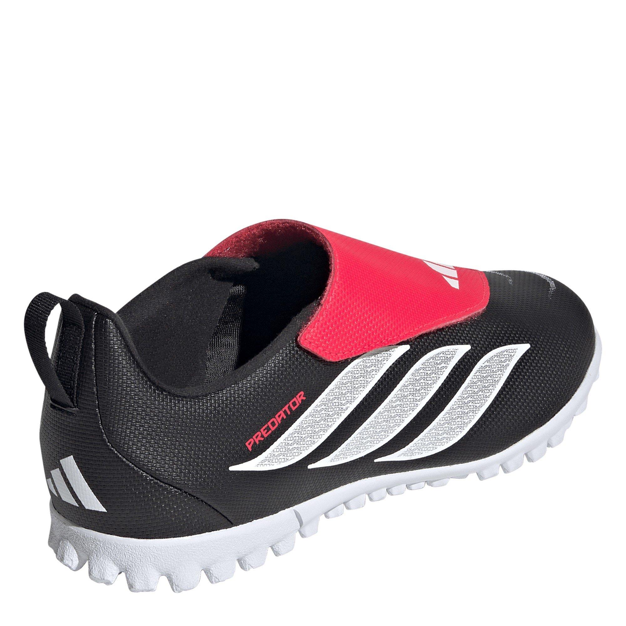 Black/Red - adidas - Predator Club Childrens Astro Turf Football Boots - 4