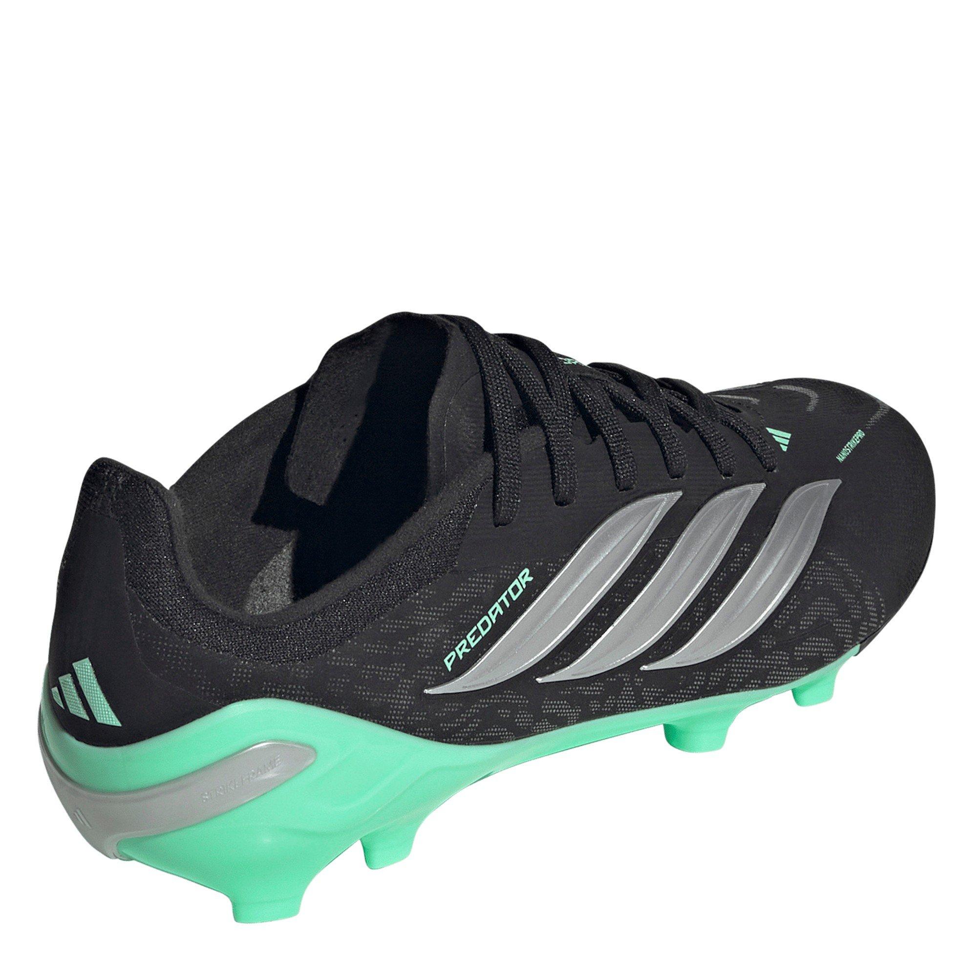 Schwarz/Minze - adidas - Childrens adidas Predator Elite Firm Ground Football Boots - 4