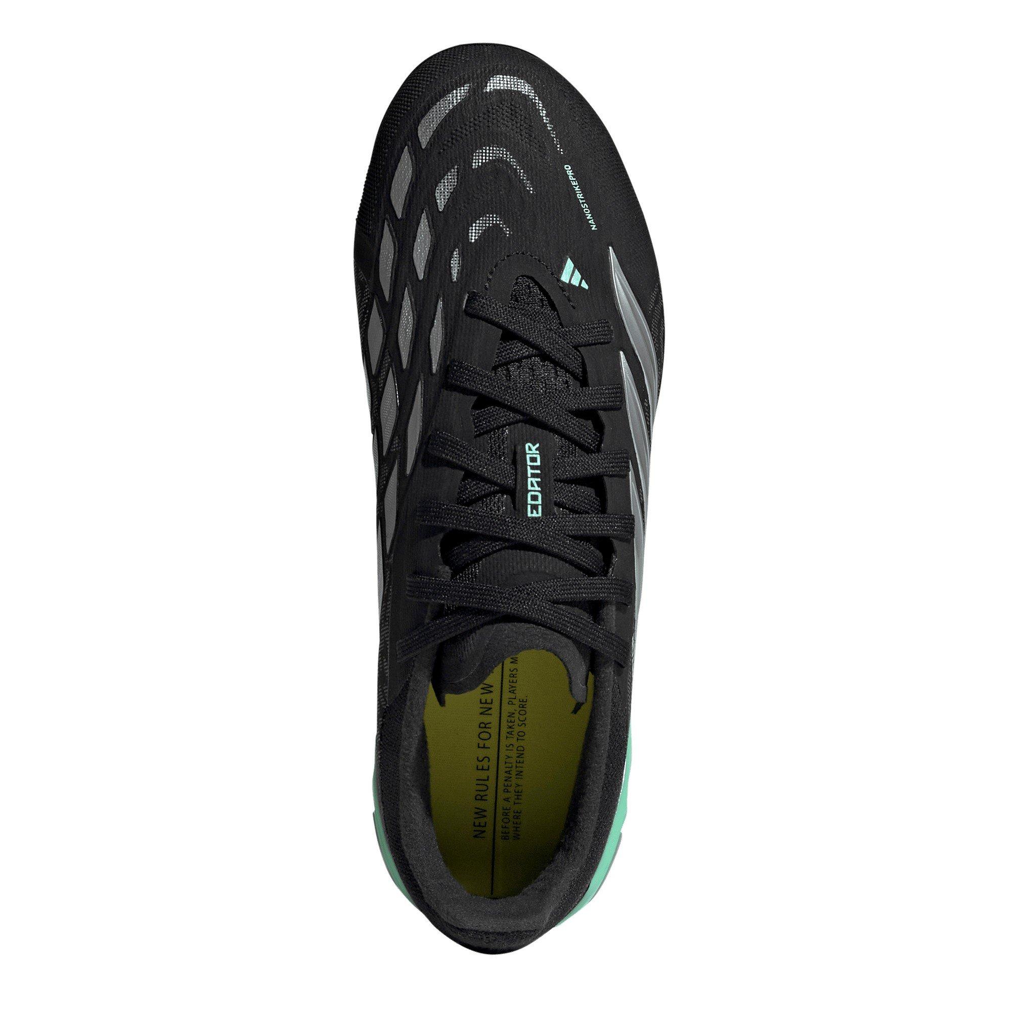 Schwarz/Minze - adidas - Childrens adidas Predator Elite Firm Ground Football Boots - 5
