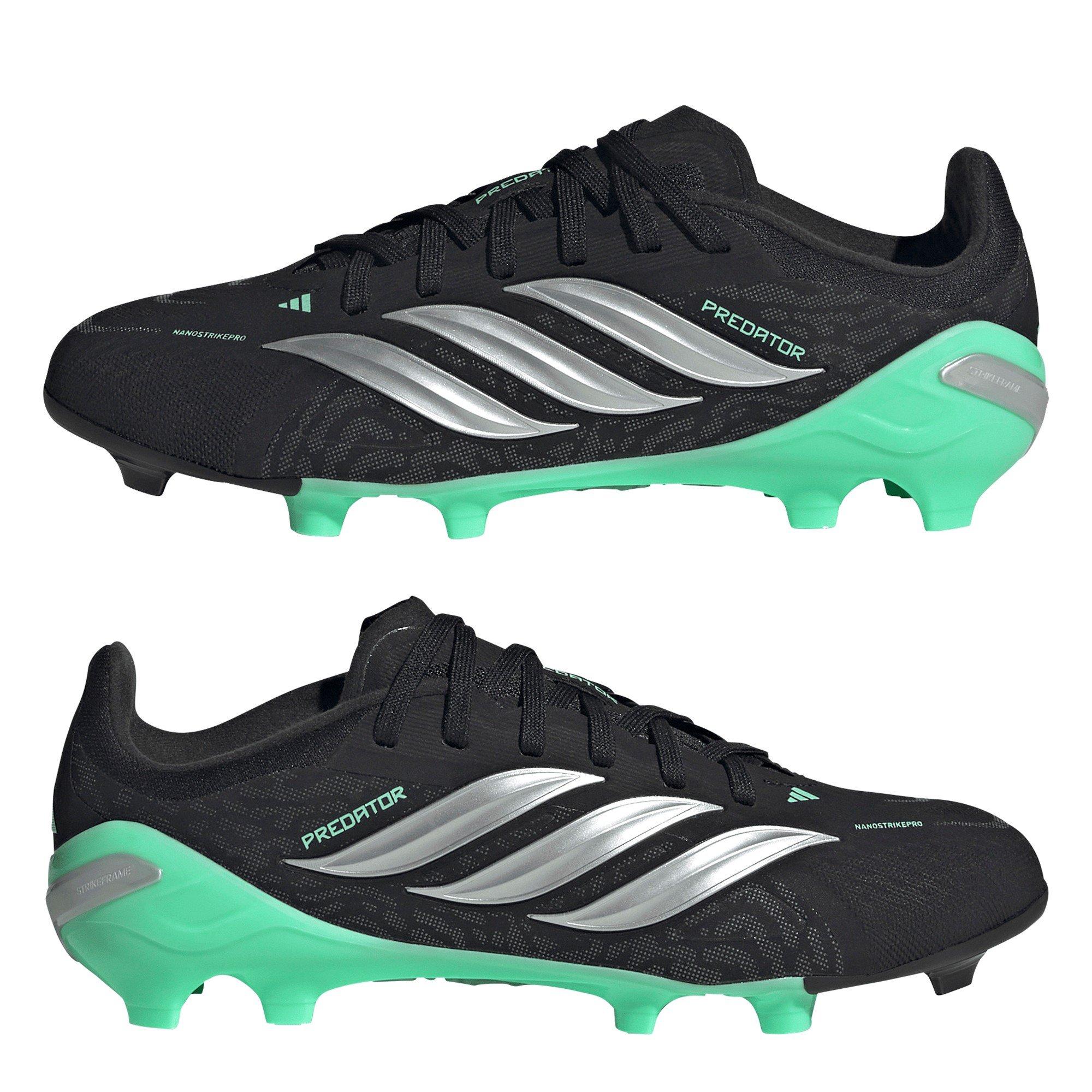 Schwarz/Minze - adidas - Childrens adidas Predator Elite Firm Ground Football Boots - 9