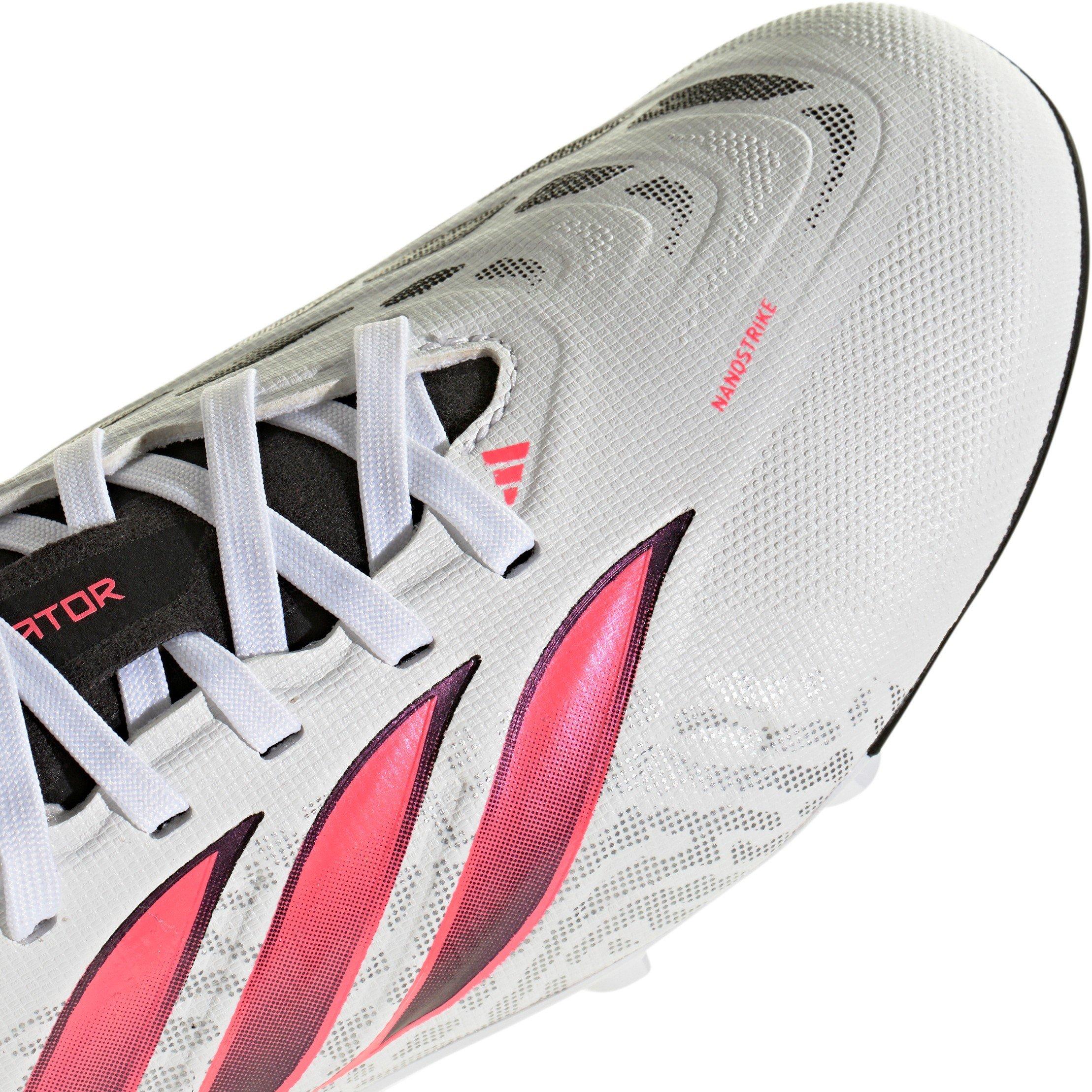 White/Coral - adidas - Childrens adidas Predator League Firm Ground Football Boots - 8