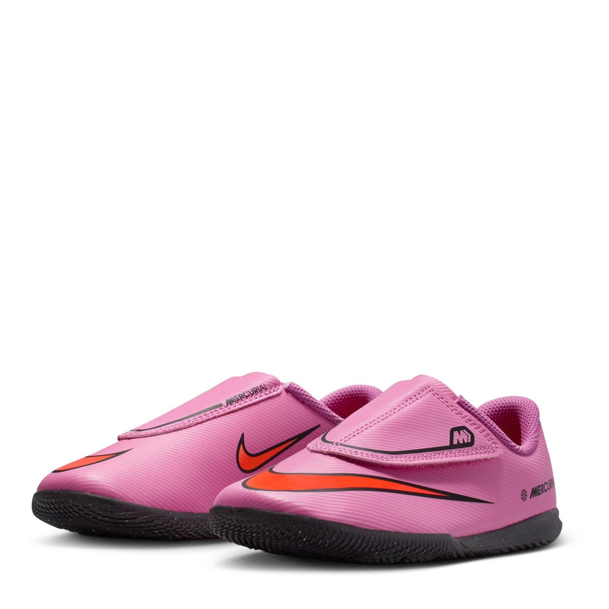 Pink/Black - Nike - Mercurial Vapor 16 Club Childrens Indoor Football Boots - 4