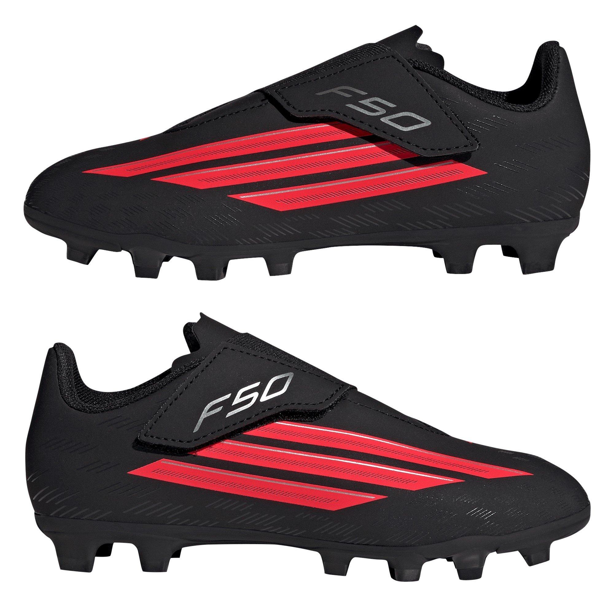 Black/Red - adidas - F50 Club Childrens Astro Turf Football Boots - 9