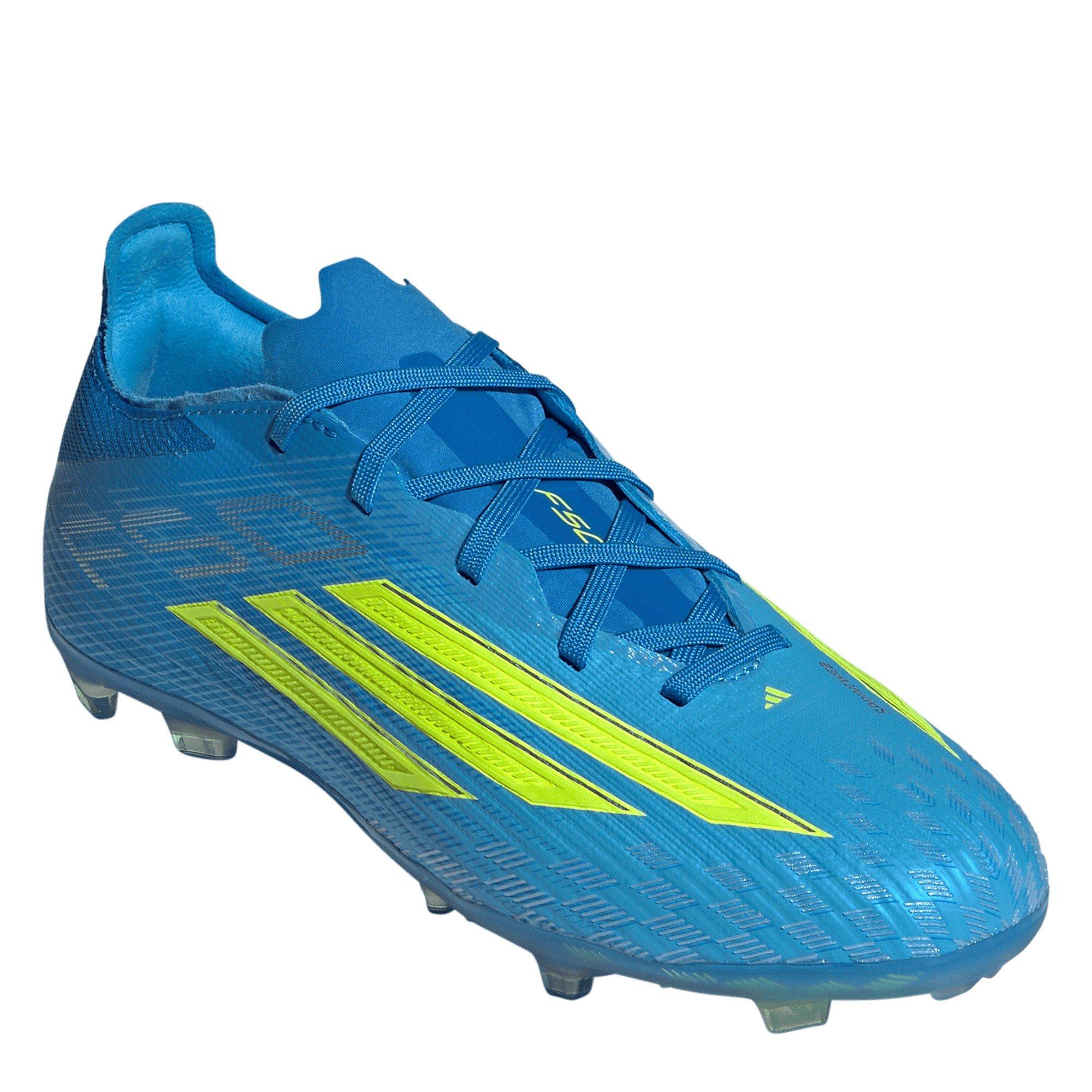 Blue/Yellow - adidas - F50 Elite Childrens Firm Ground Football Boots - 3