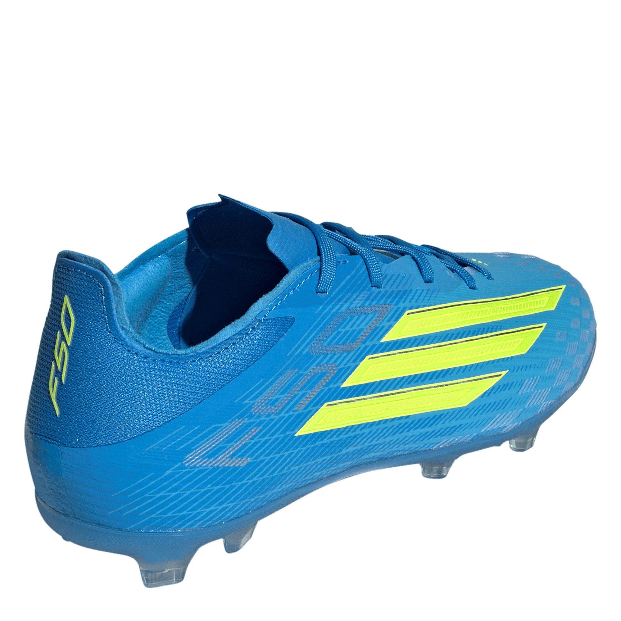 Blue/Yellow - adidas - F50 Elite Childrens Firm Ground Football Boots - 4