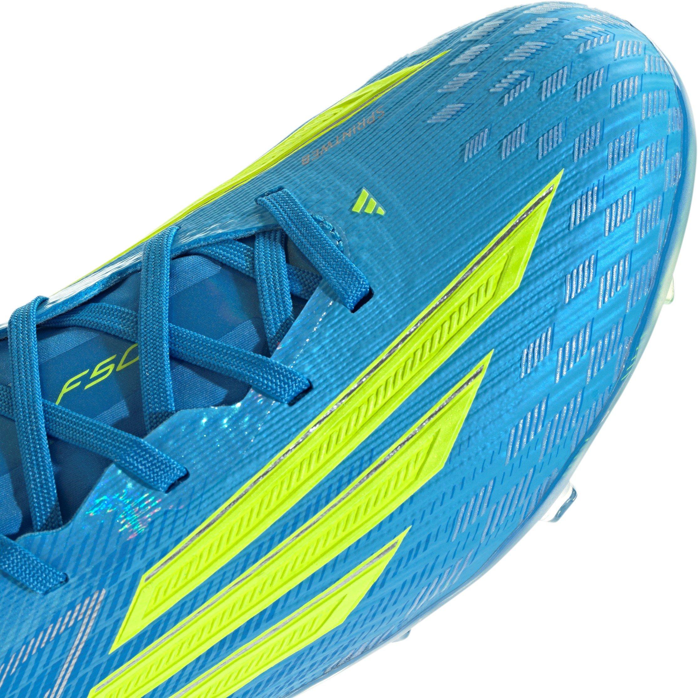 Blue/Yellow - adidas - F50 Elite Childrens Firm Ground Football Boots - 8