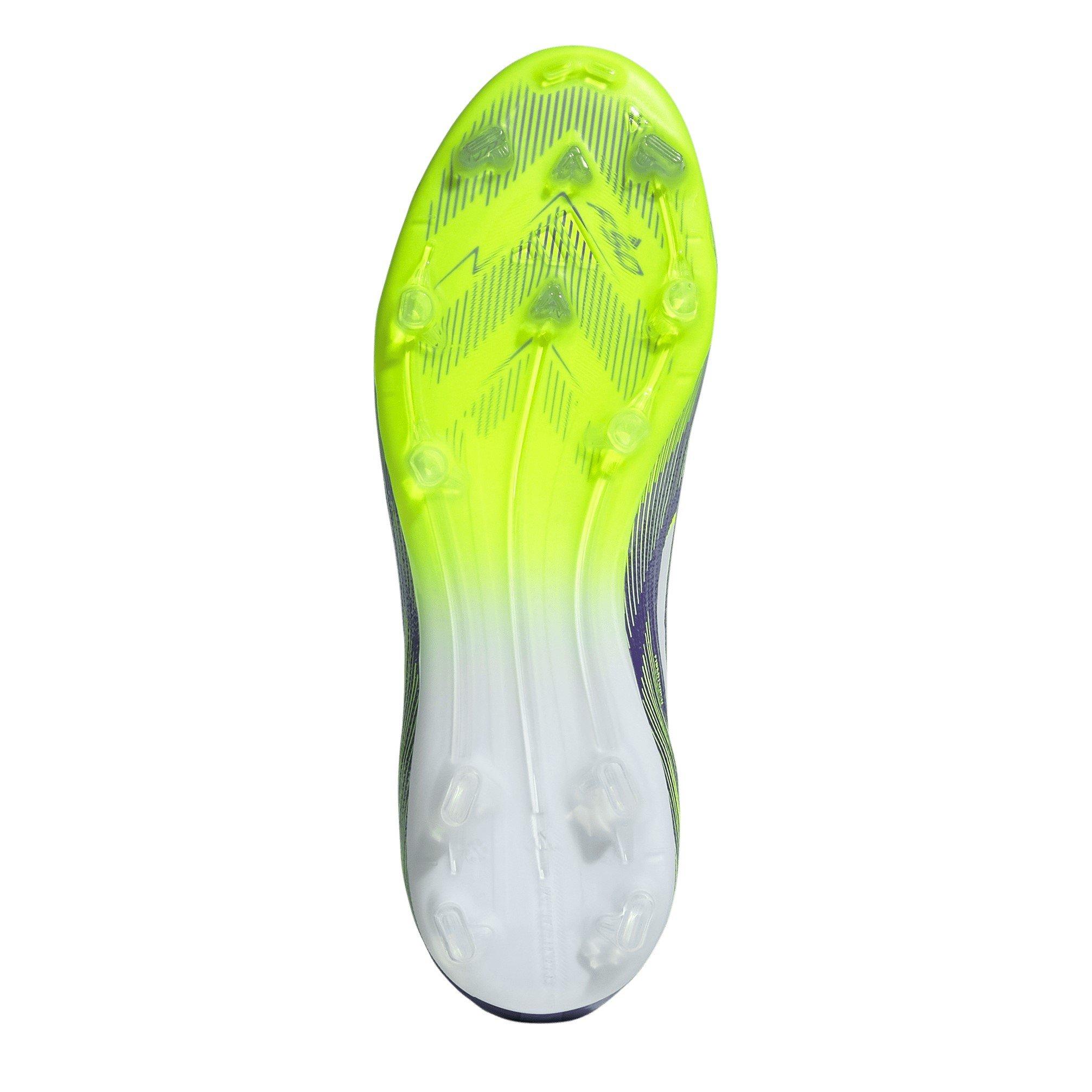 Ljubičasta/Bijela - adidas - F50 Laceless Childrens Firm Ground Football Boots - 6