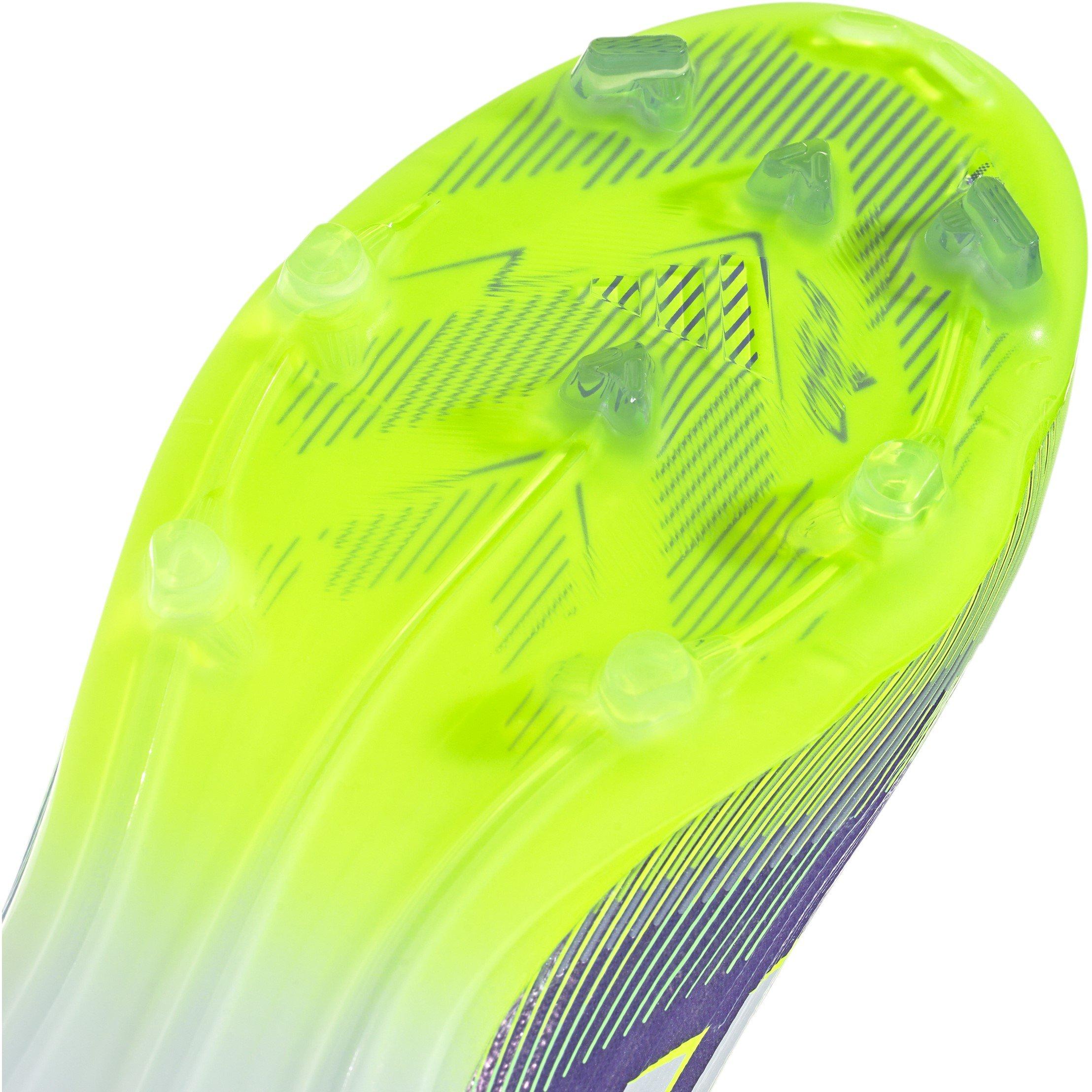 Ljubičasta/Bijela - adidas - F50 Laceless Childrens Firm Ground Football Boots - 7