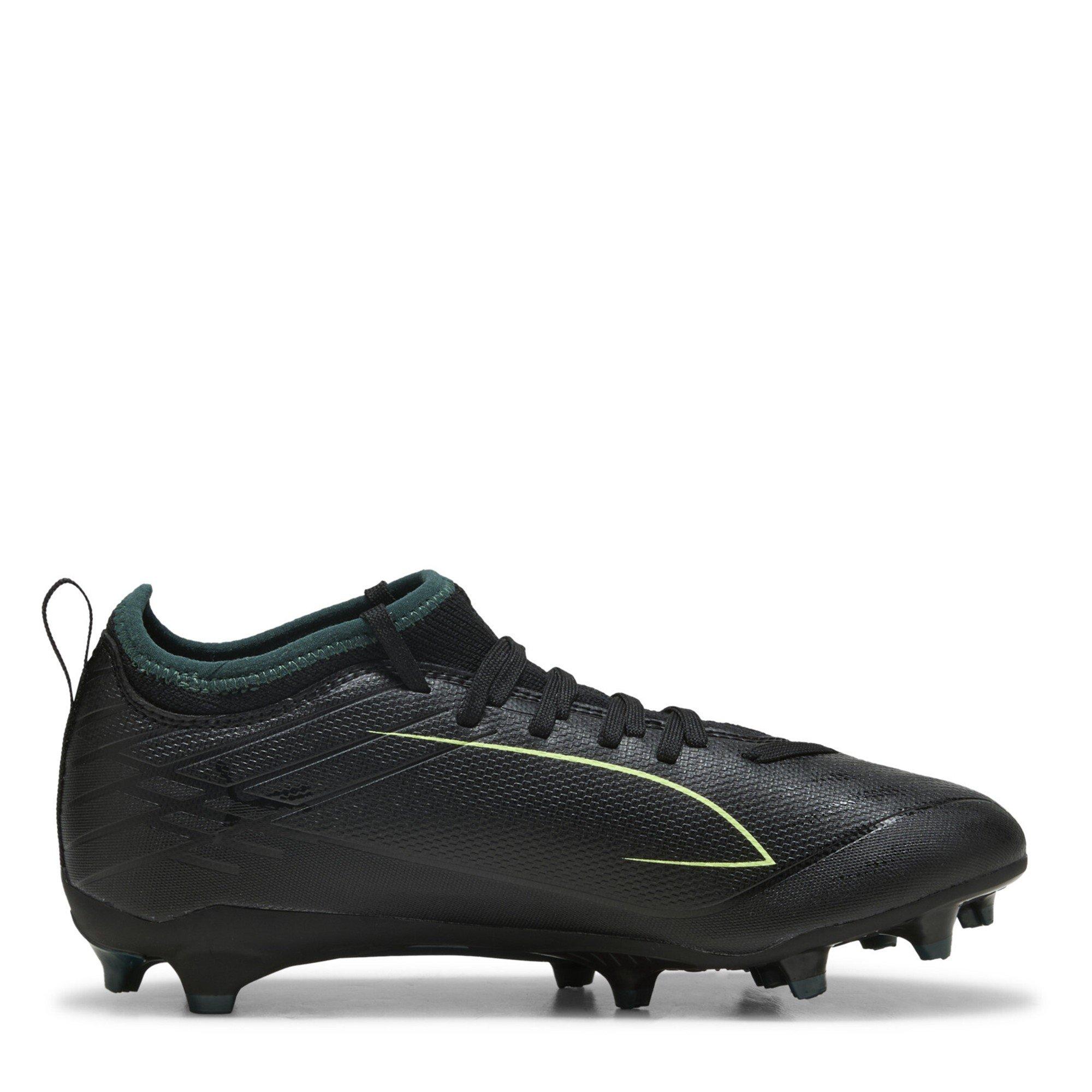 Blk-FL-GrnTrrn - Puma - Unisex Kids' Ultra 6 Match Firm Ground Football Boots - 4