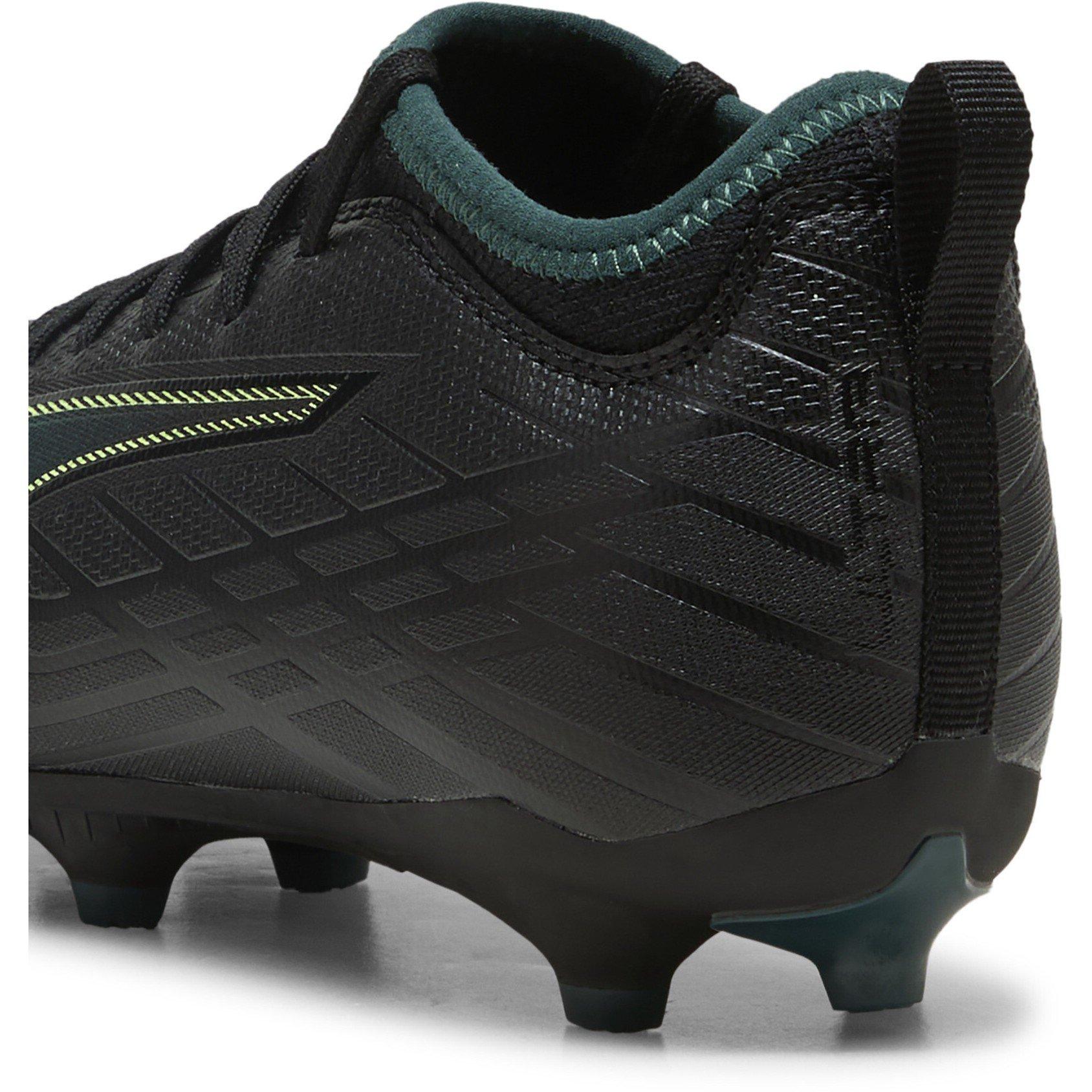 Blk-FL-GrnTrrn - Puma - Unisex Kids' Ultra 6 Match Firm Ground Football Boots - 5