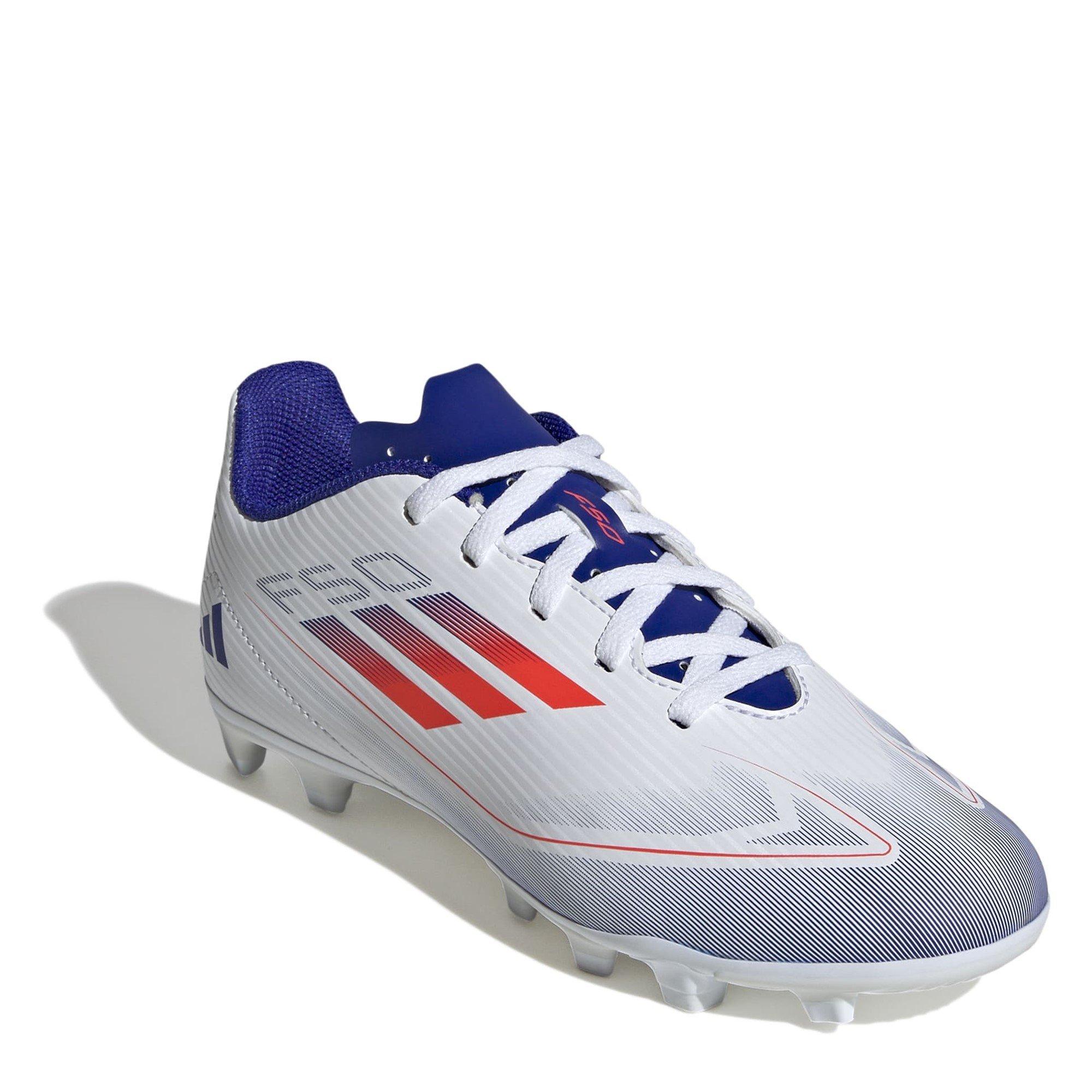 Blanc/Rouge/Bleu - adidas - F50 Club Childrens Firm Ground Football Boots - 3