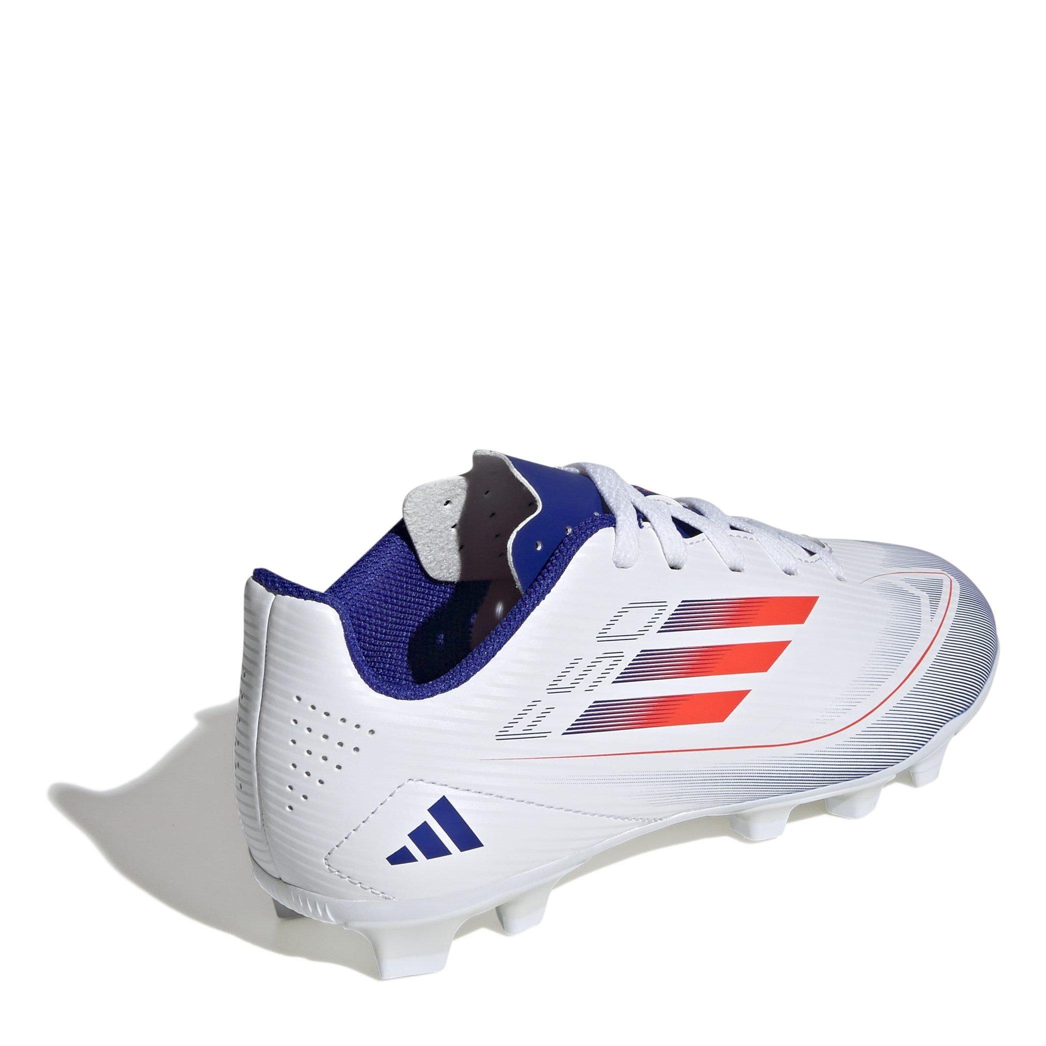 Blanc/Rouge/Bleu - adidas - F50 Club Childrens Firm Ground Football Boots - 4