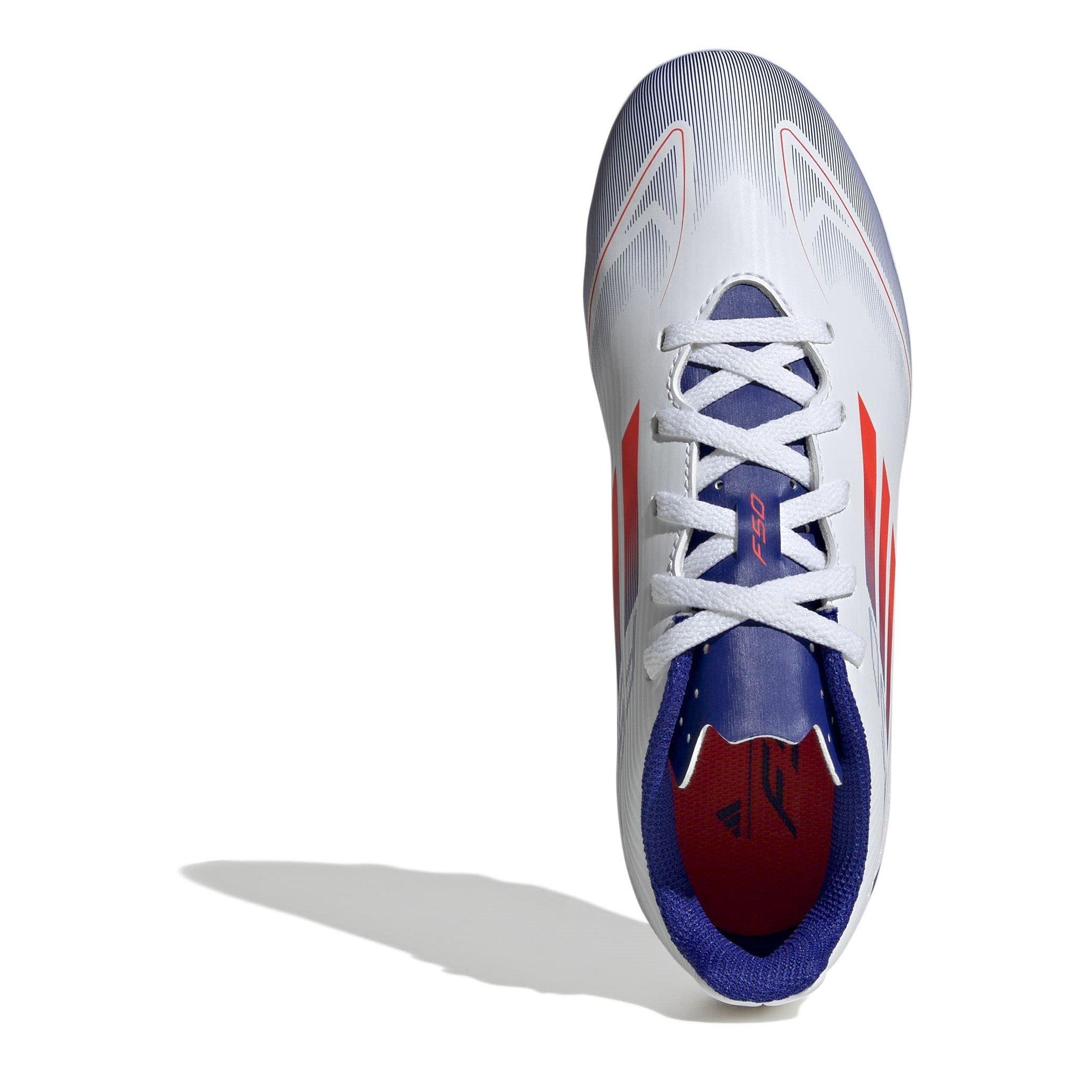 Blanc/Rouge/Bleu - adidas - F50 Club Childrens Firm Ground Football Boots - 5