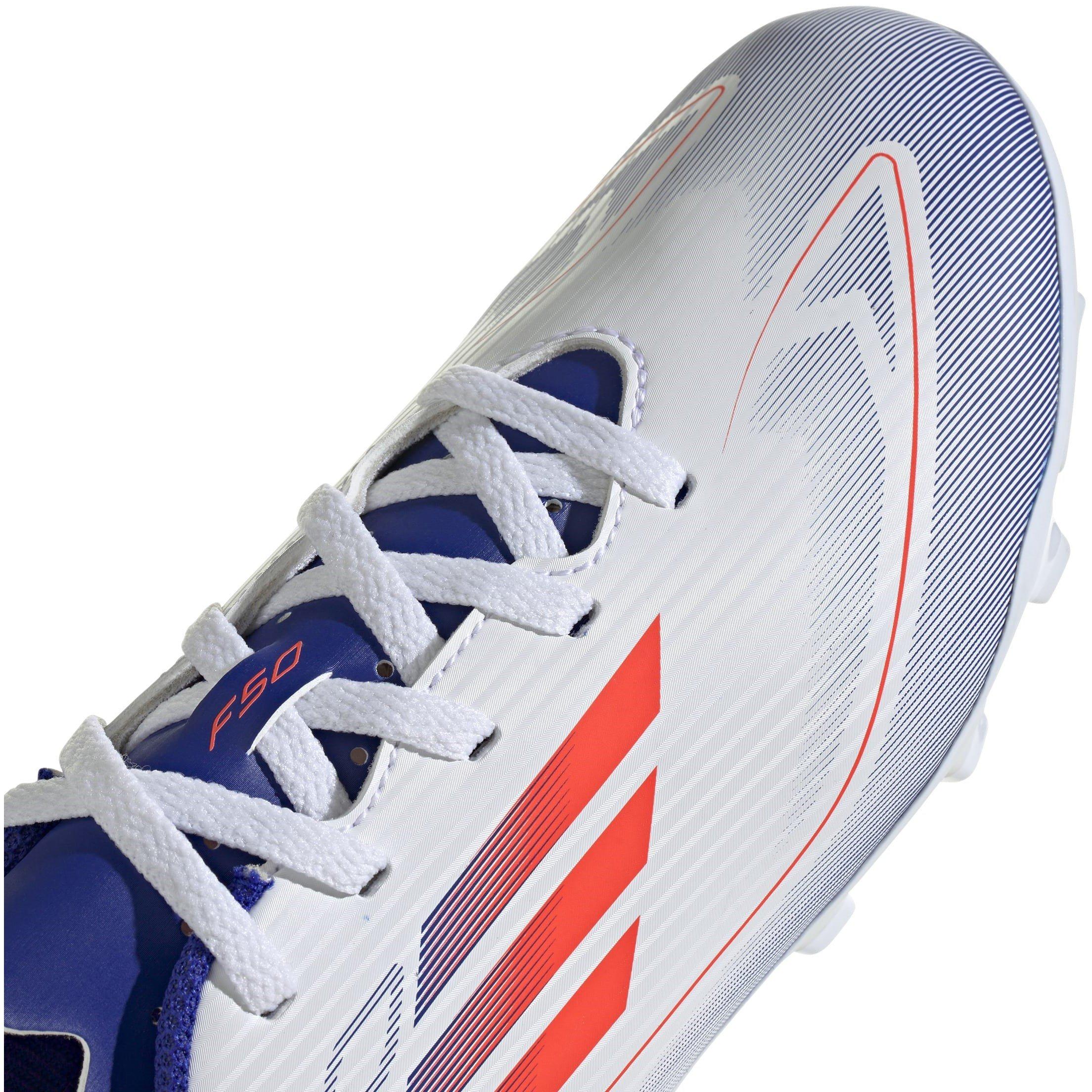 Blanc/Rouge/Bleu - adidas - F50 Club Childrens Firm Ground Football Boots - 8