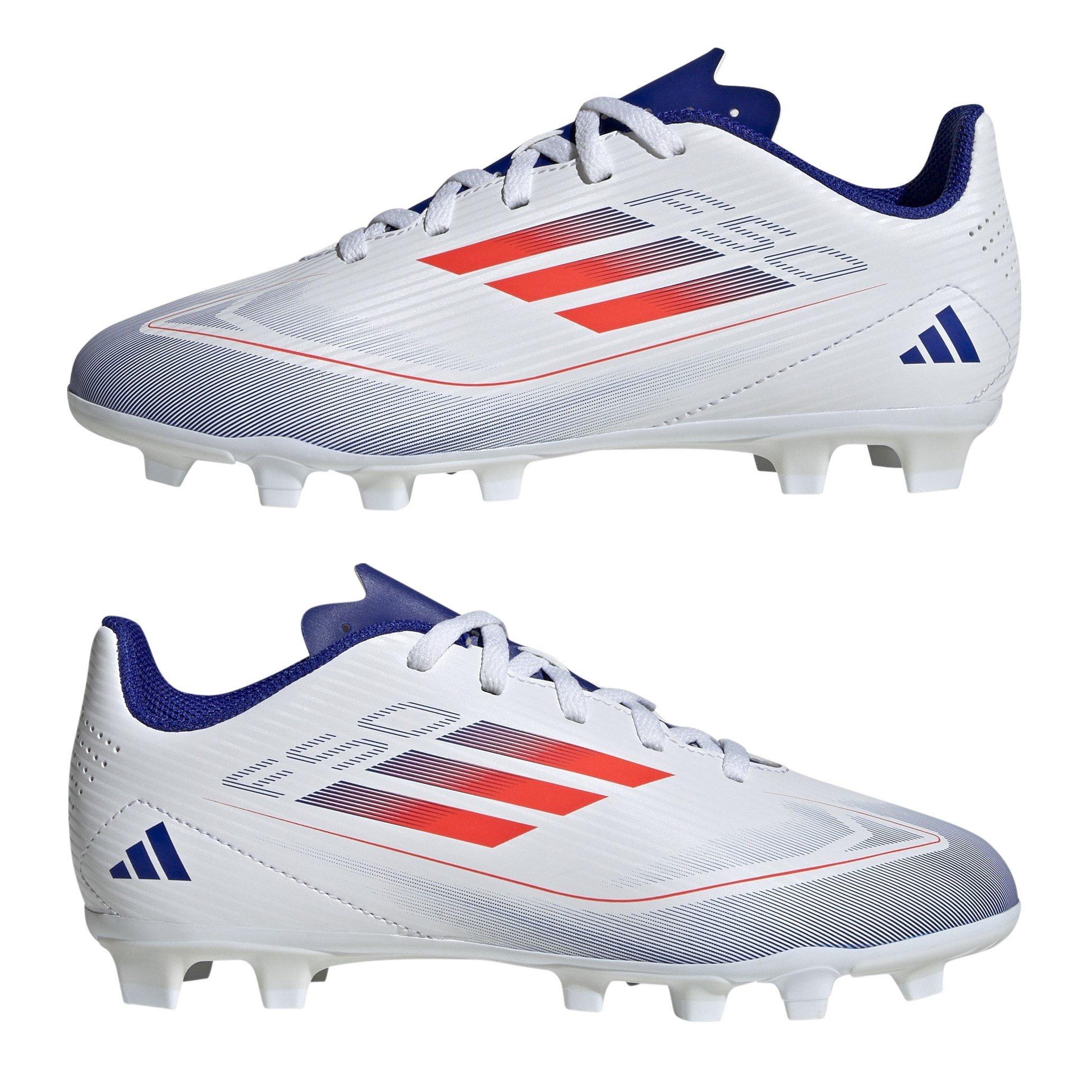Blanc/Rouge/Bleu - adidas - F50 Club Childrens Firm Ground Football Boots - 9