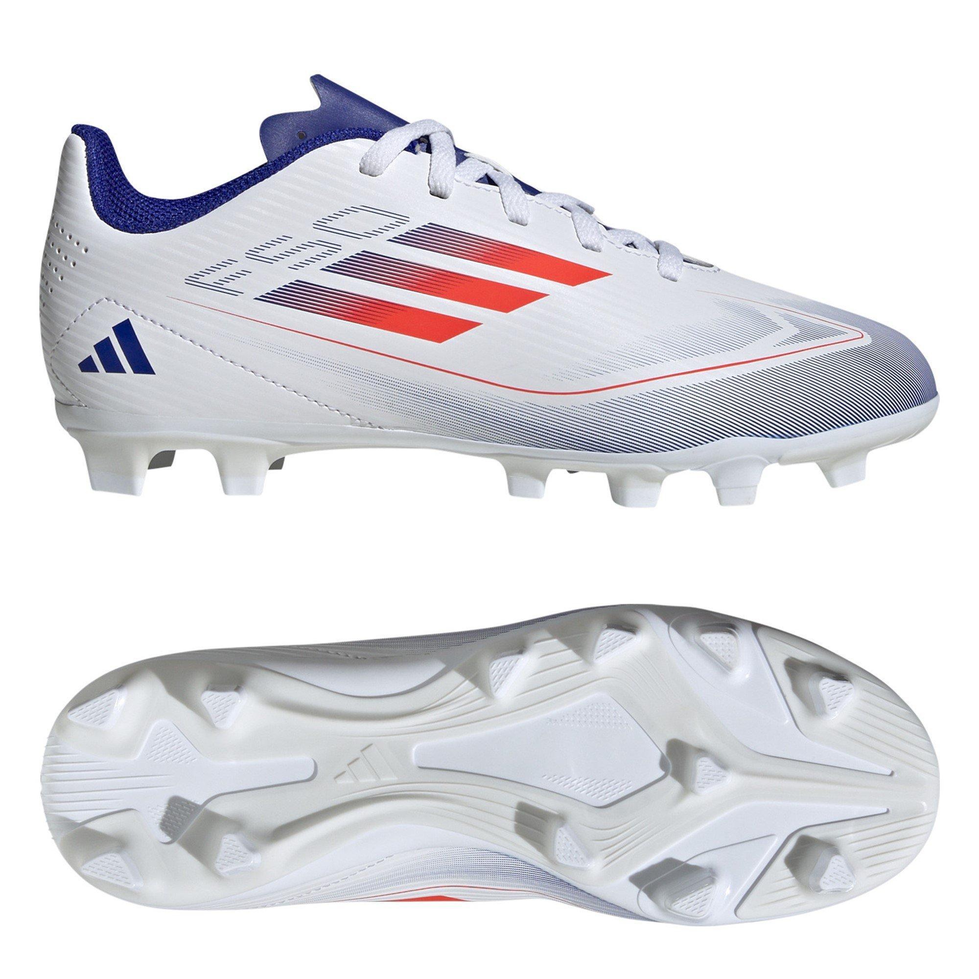 Blanc/Rouge/Bleu - adidas - F50 Club Childrens Firm Ground Football Boots - 10