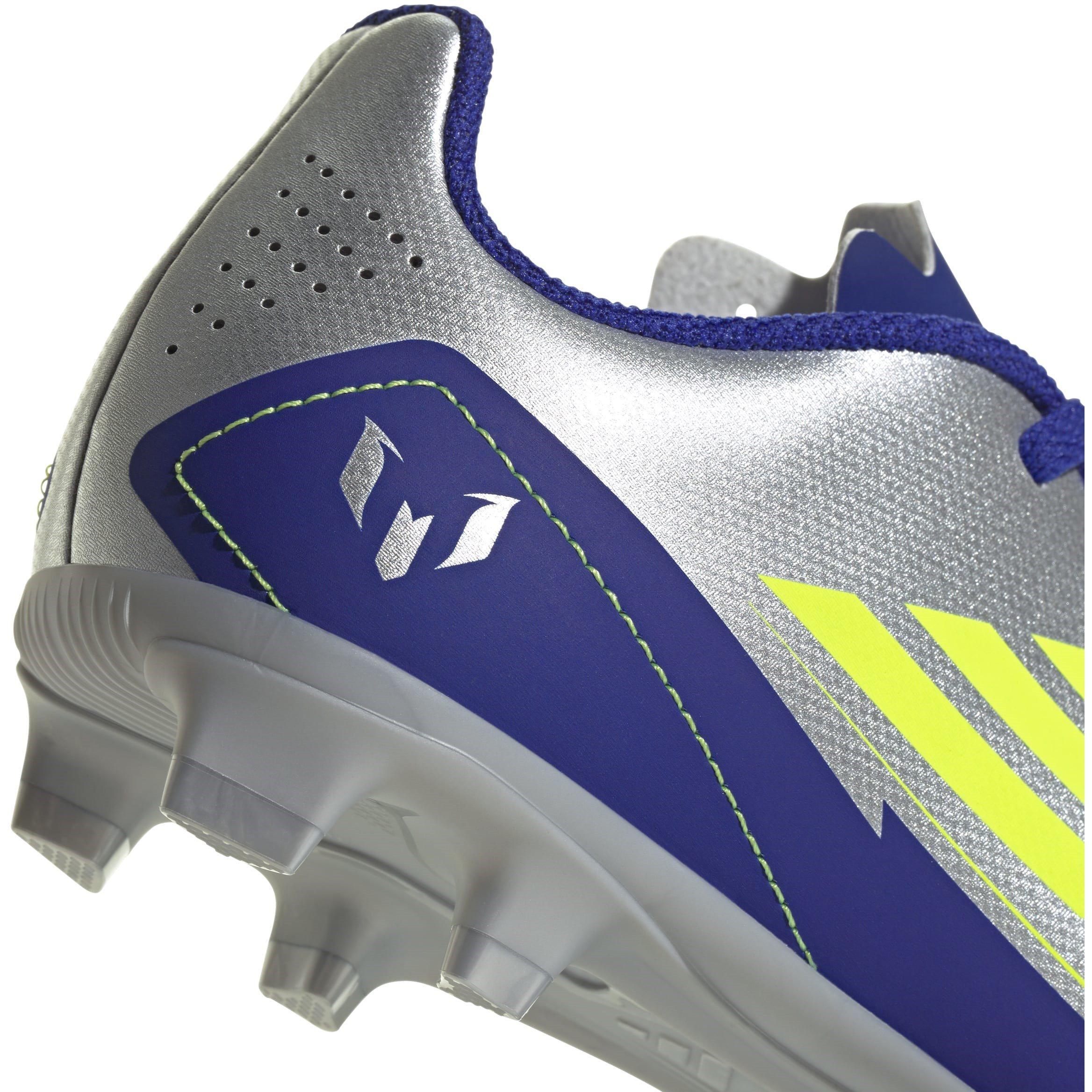 Silver/Blue - adidas - F50 Club Childrens Firm Ground Football Boots - 8
