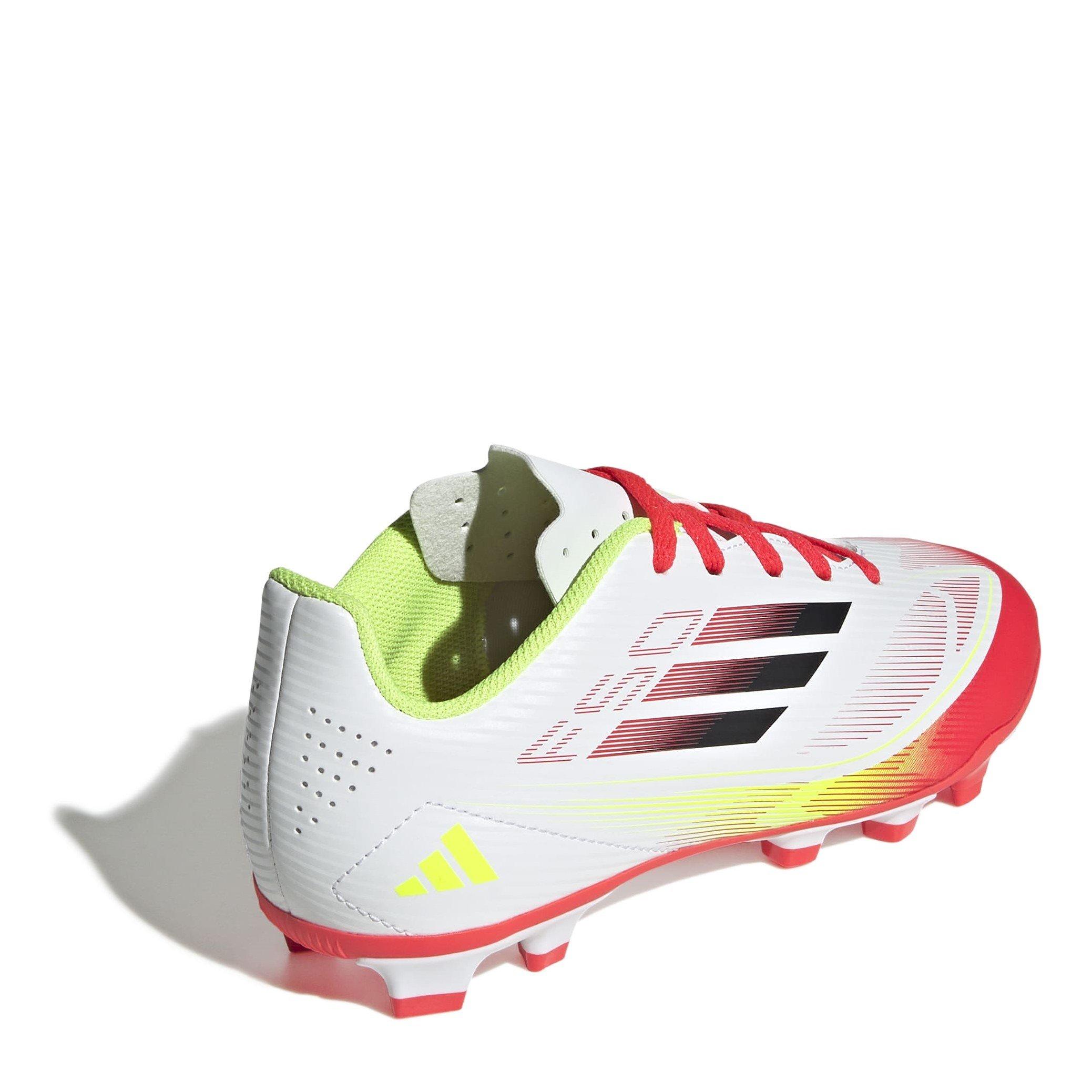 White/Red - adidas - F50 Club Childrens Firm Ground Football Boots - 4