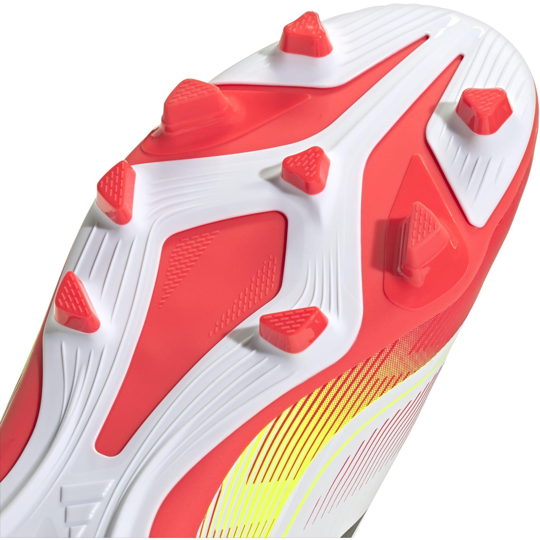 White/Red - adidas - F50 Club Childrens Firm Ground Football Boots - 8