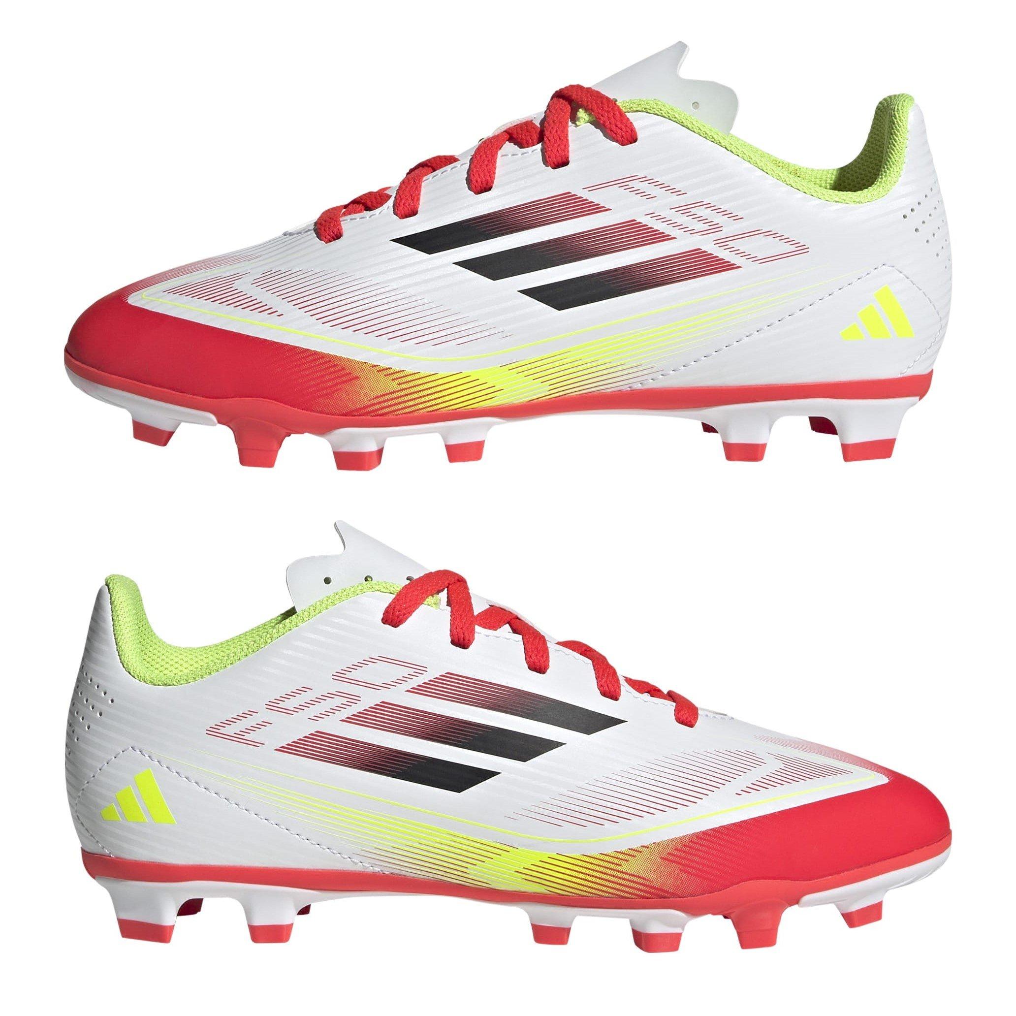 White/Red - adidas - F50 Club Childrens Firm Ground Football Boots - 9