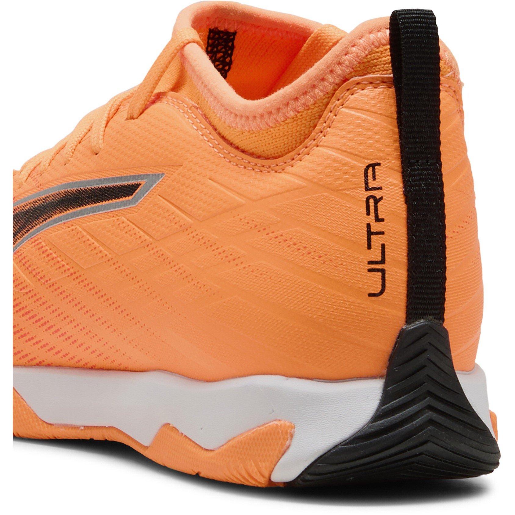 HtFr-Blk-GlwRd - Puma - Unisex Kids' Ultra 6 Match It + Mid Indoor Football Boots - 5