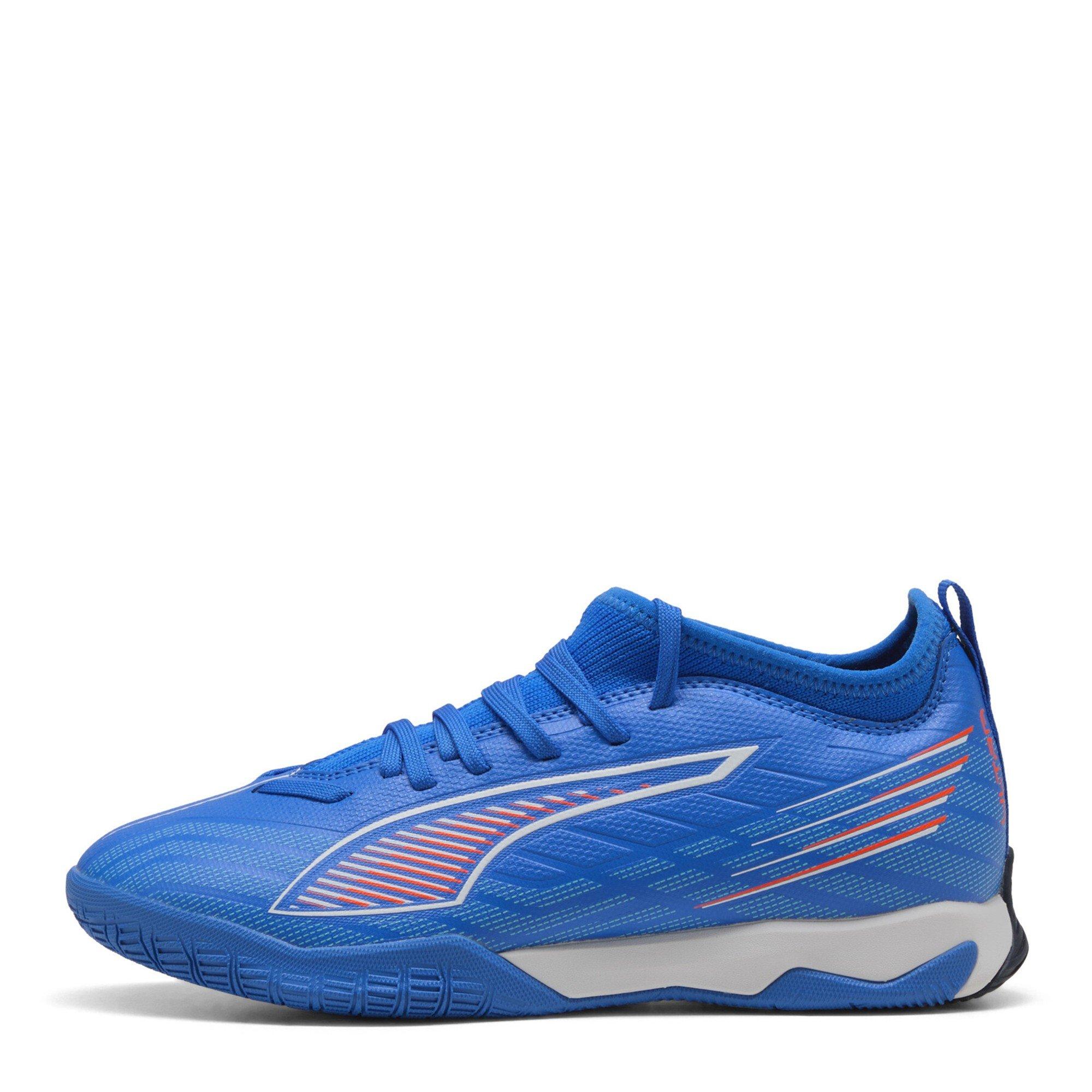 ltrBl-Wht-GlwRd - Puma - Unisex Kids' Ultra 6 Match It + Mid Indoor Football Boots - 2