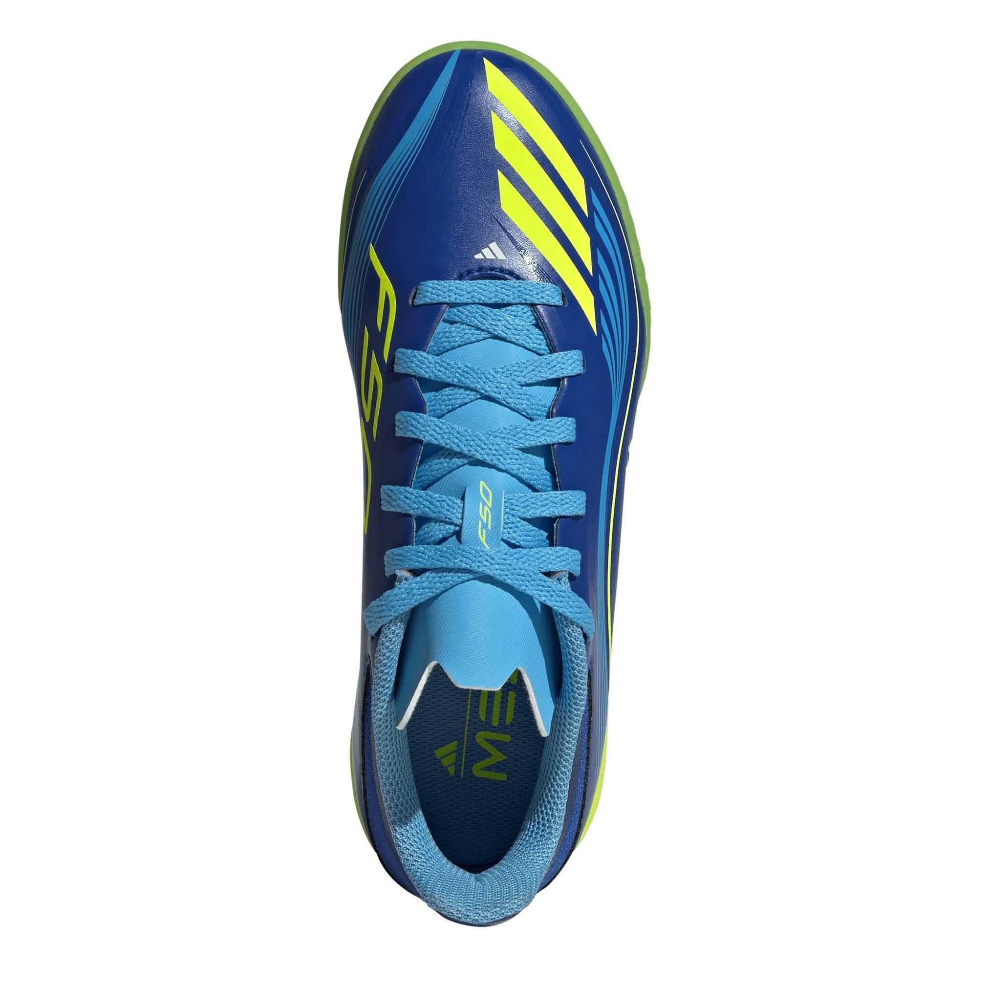Blue/Yellow - adidas - F50 League Childrens Astro Turf Football Boots - 5