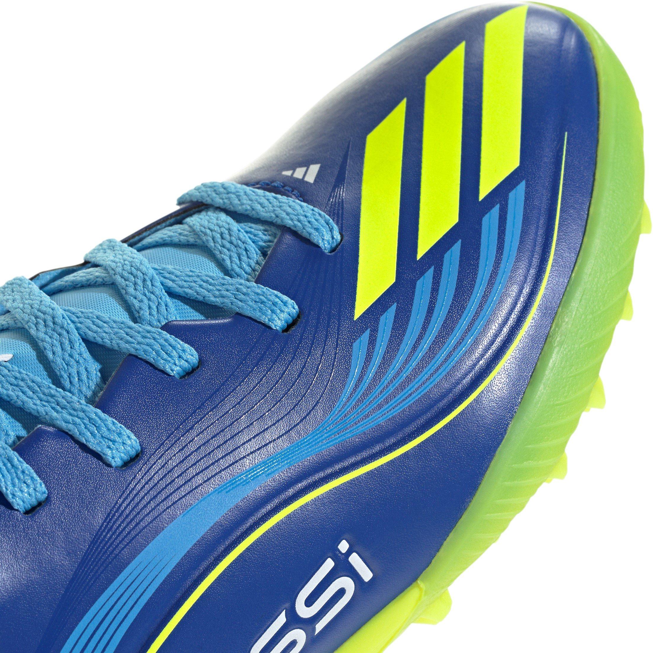 Blue/Yellow - adidas - F50 League Childrens Astro Turf Football Boots - 8