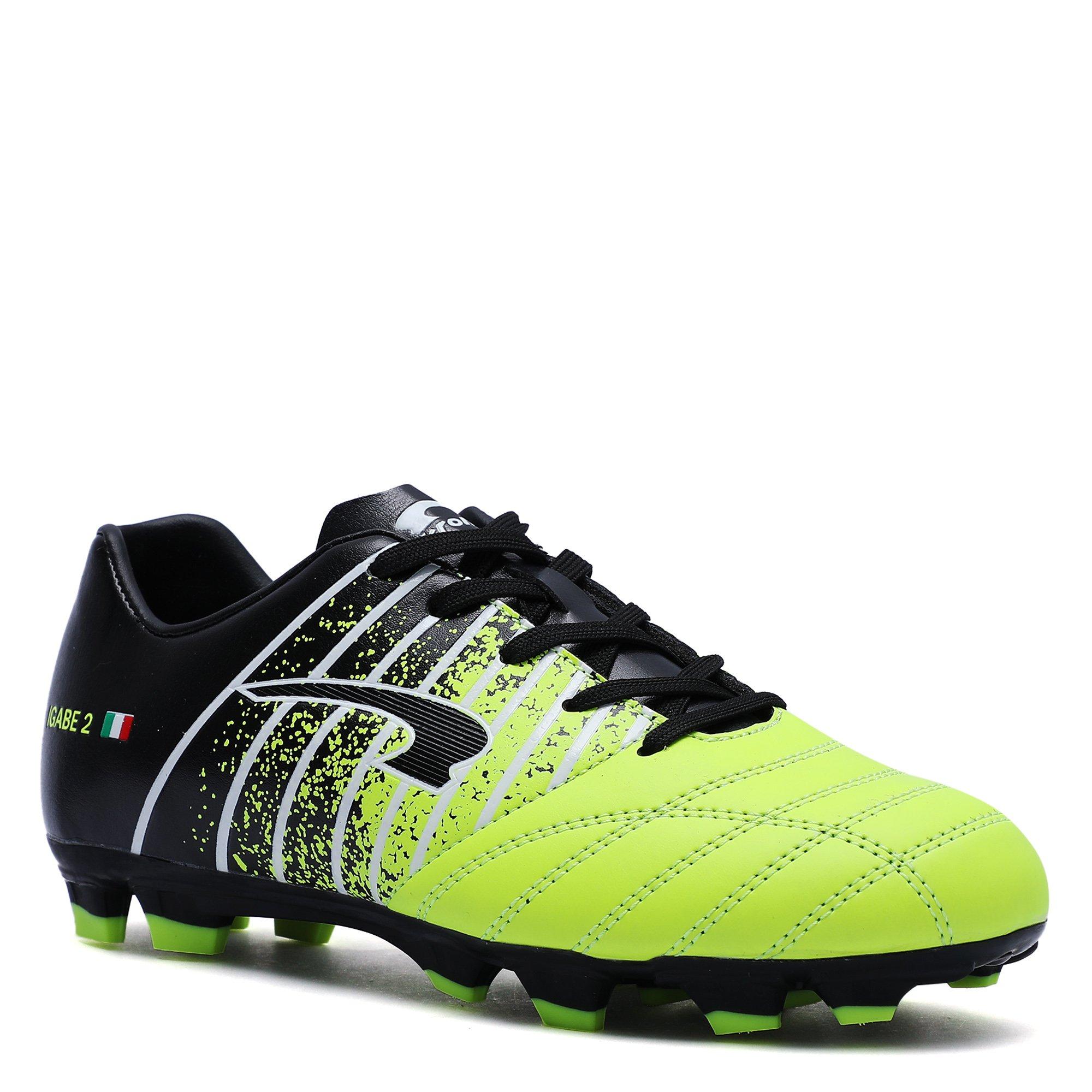 N.Green/Black - Kronos - IGABE 2 Junior Firm Ground Football Boots - 5