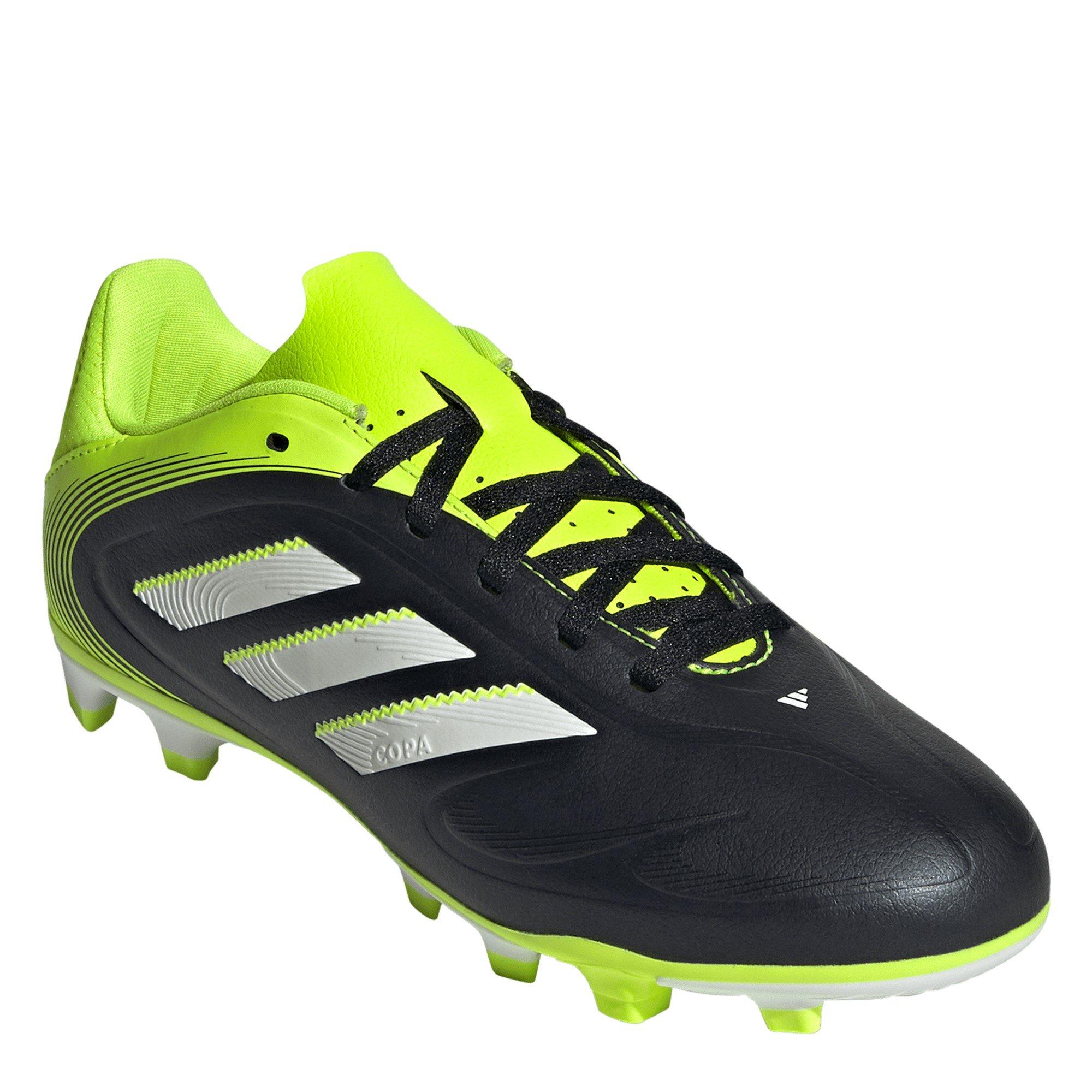 Black/Lemon - adidas - Copa Pure 3 Club Childrens Firm Ground Football Boots - 3