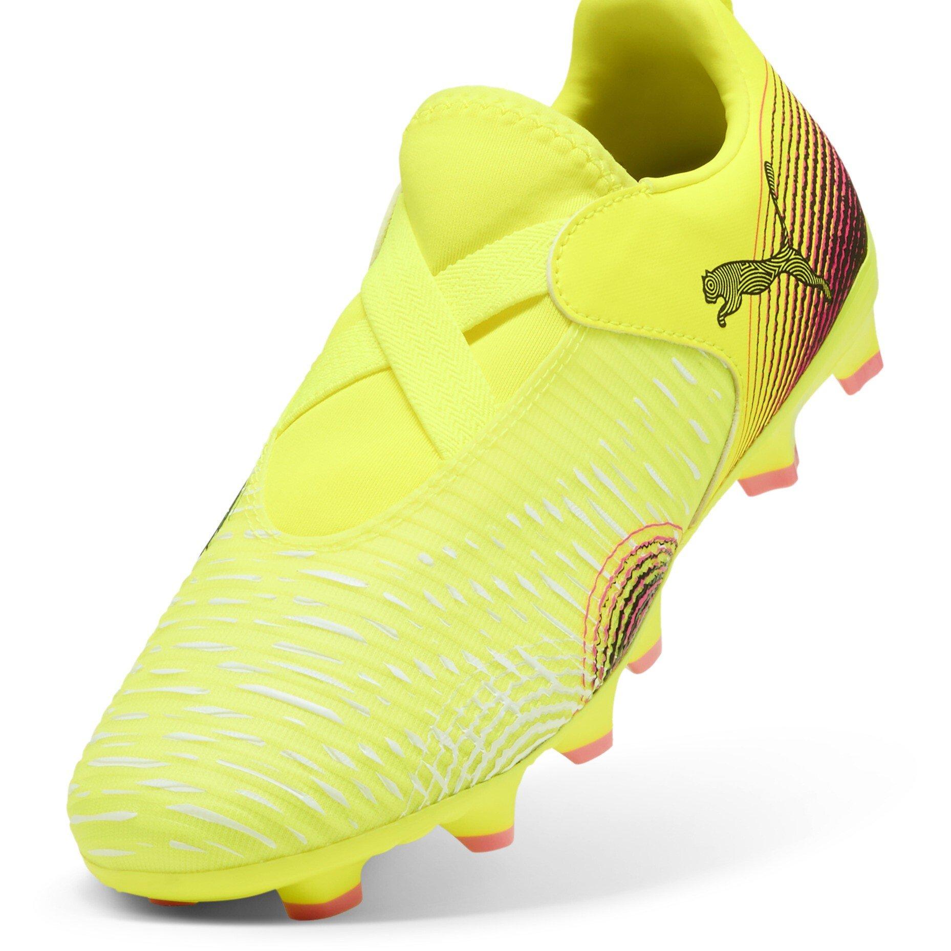 Yellow Alert - Puma - Unisex Kids Future Match Firm Ground Football Boots - 6