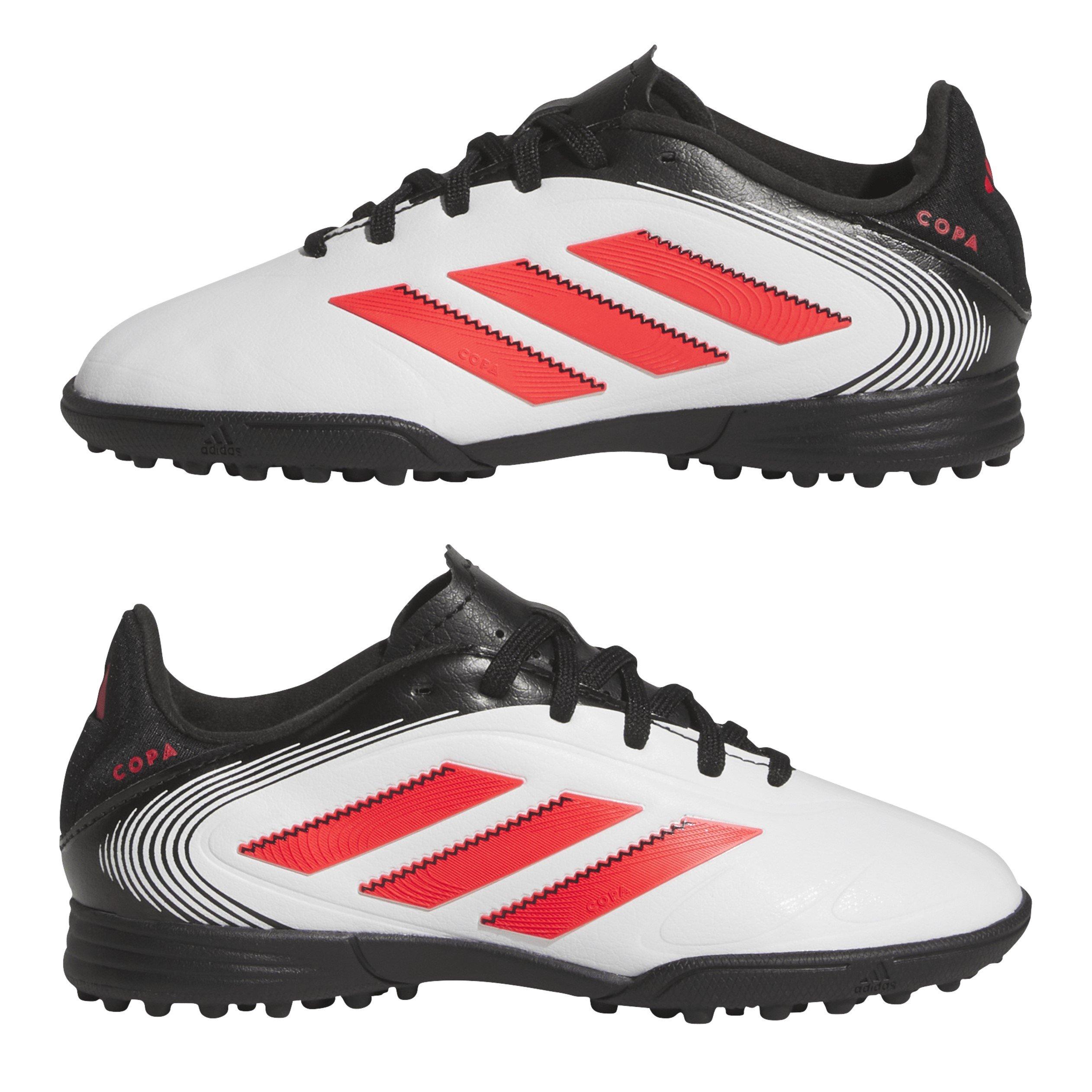 Branco/Vermelho/Preto - adidas - Kids' Copa Pure 3 League Astro Turf Football Boots - 9