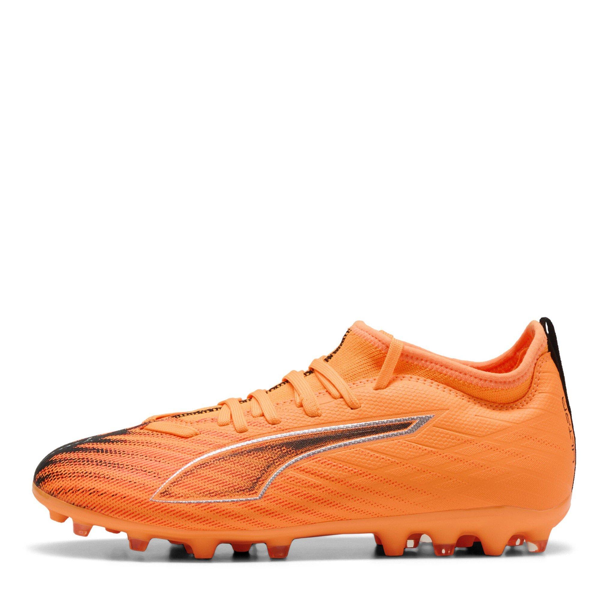 HtFr-Blk-GlwRd - Puma - Unisex Kids' Ultra 6 Match Mg Firm Ground Football Boots - 2