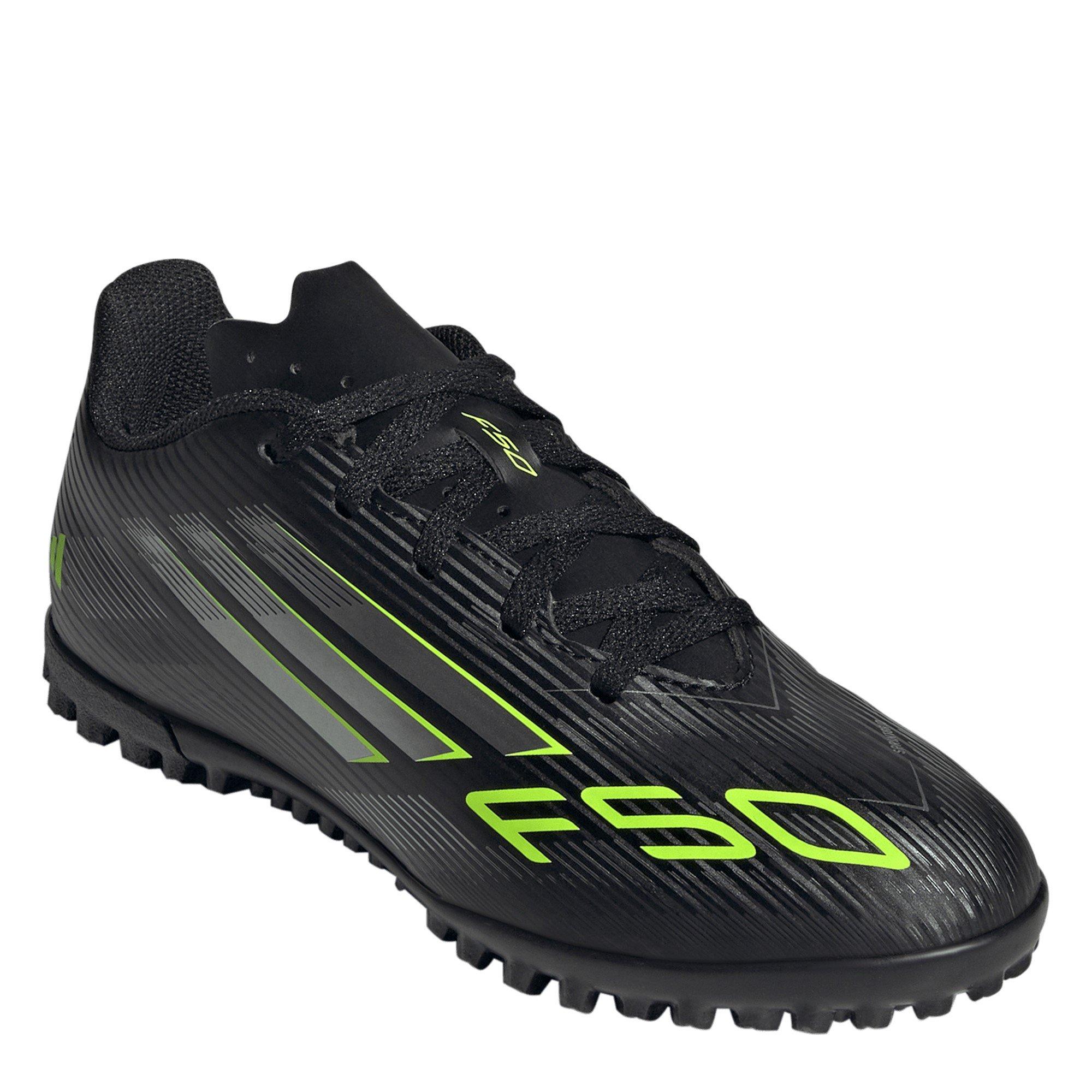 Black/Lemon - adidas - F50 Club Childrens Astro Turf Football Boots - 3
