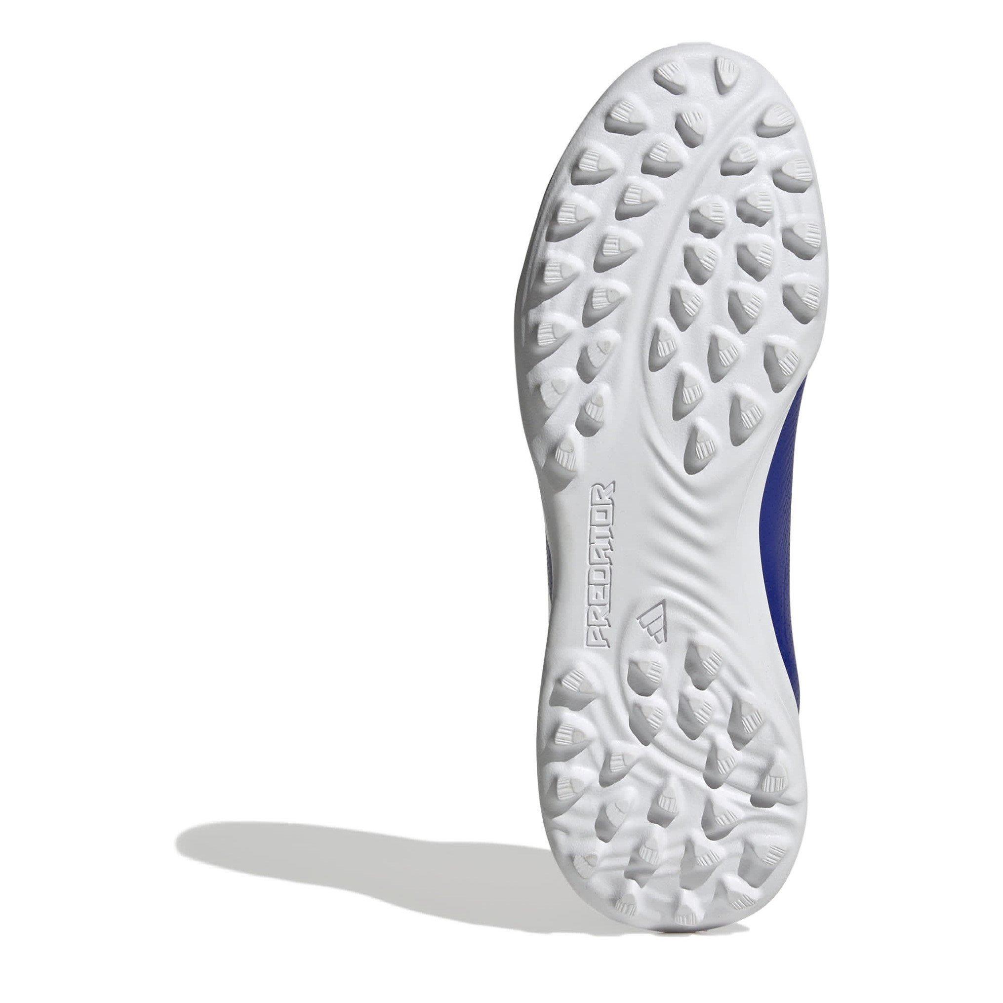 Blue/White - adidas - Predator League Laceless Children's Astro Turf Football Boots - 6