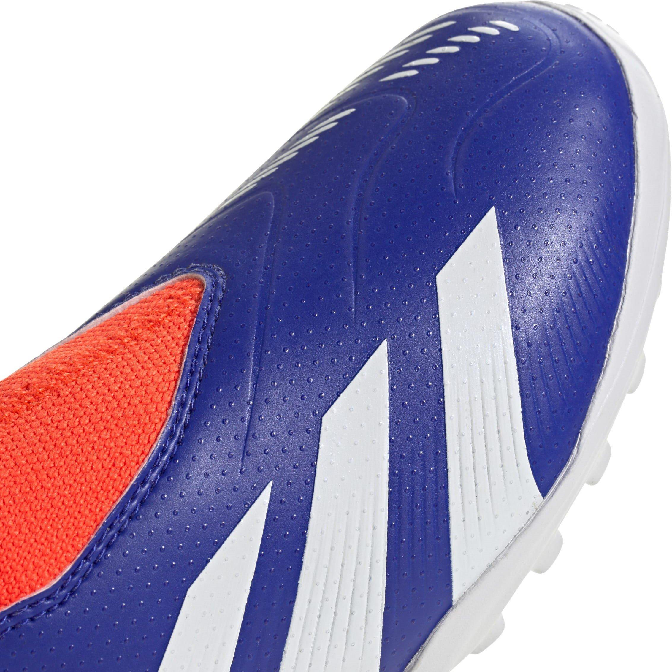 Blue/White - adidas - Predator League Laceless Children's Astro Turf Football Boots - 8