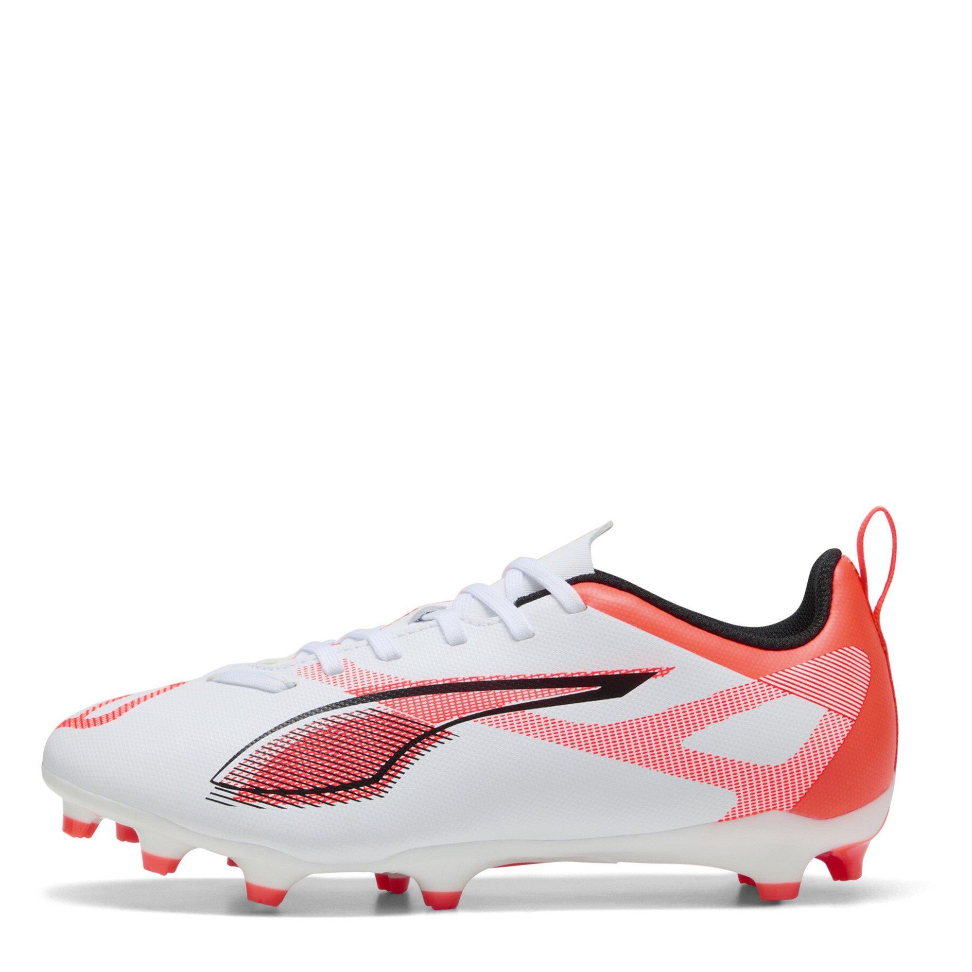 White/Red - Puma - Childrens PUMA Ultra 5 Play Firm Ground Football Boots - 2