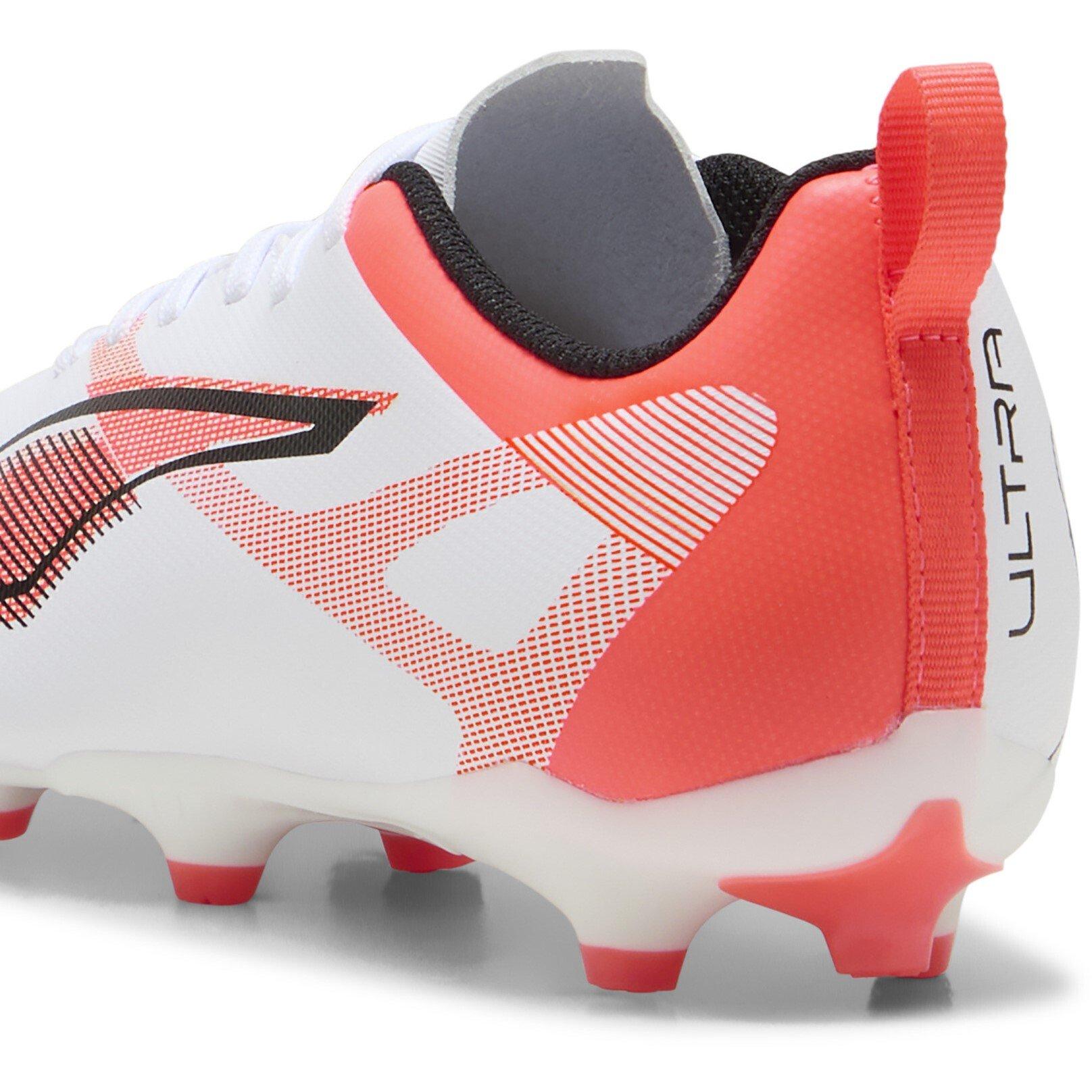White/Red - Puma - Childrens PUMA Ultra 5 Play Firm Ground Football Boots - 5