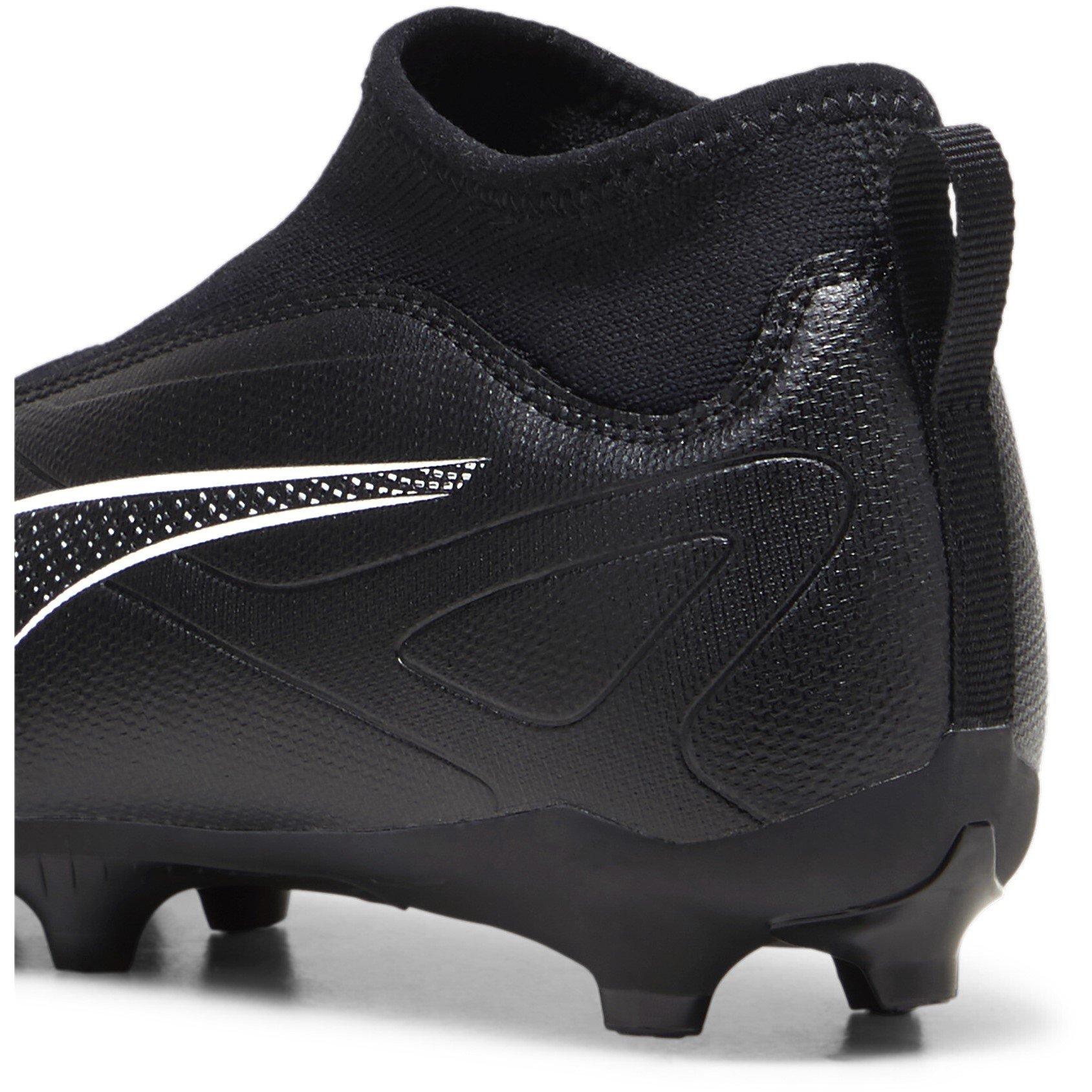 Noir/Blanc - Puma - Kids' Ultra Match+ Laceless Junior Firm Ground Football Boot - 5