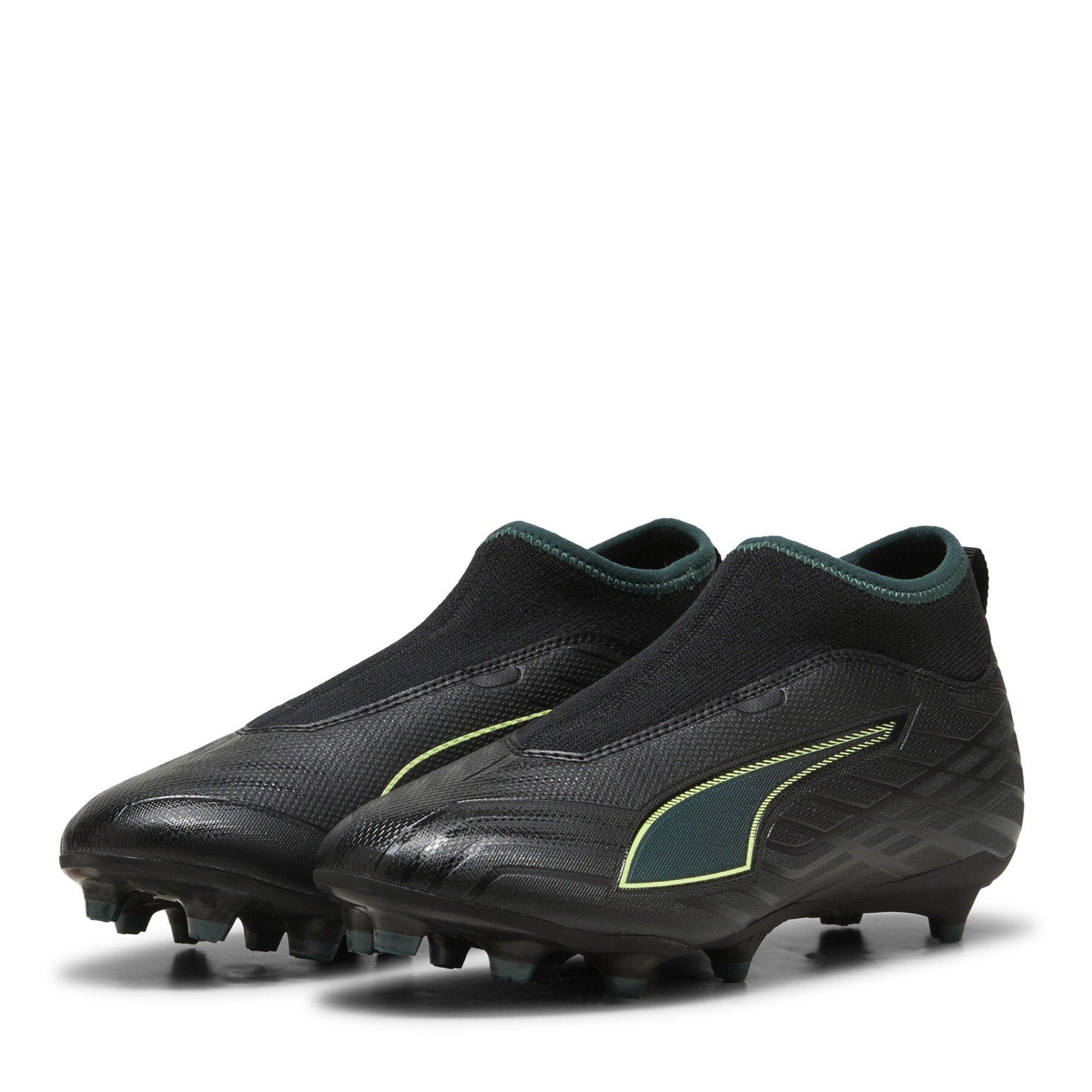 Blk-FL-GrnTrrn - Puma - Unisex Kids' Ultra 6 Match+ LL Firm Ground Football Boots - 1