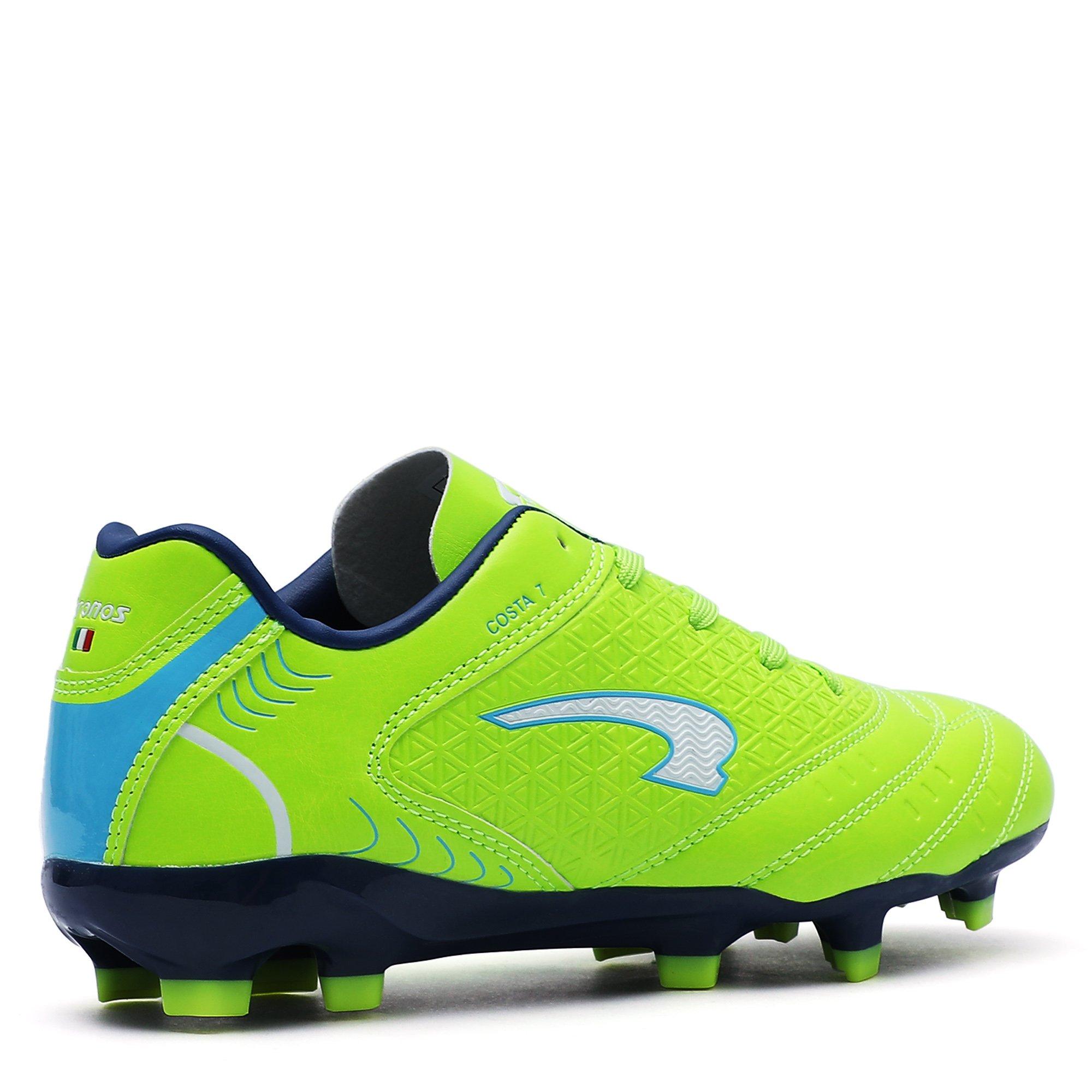 N.Grn/Blue - Kronos - Kronos Costa 7 Firm Ground Childrens Football Boots - 6