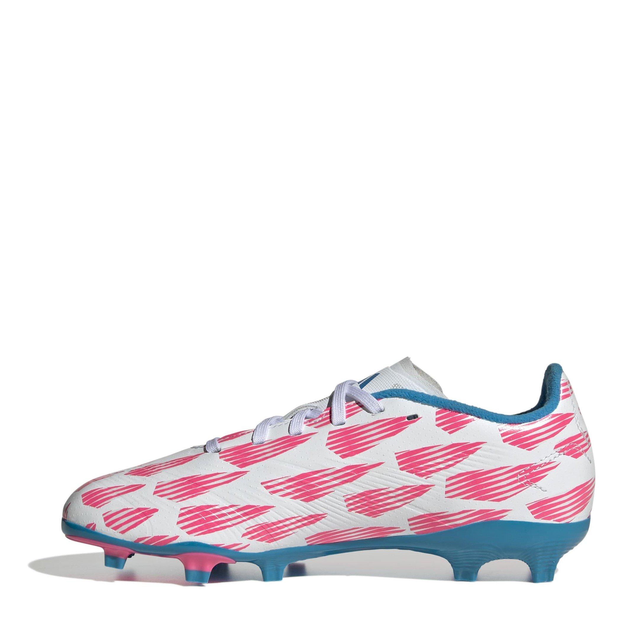 Hvid/Rosa - adidas - Predator League Childrens Firm Ground Football Boots - 2