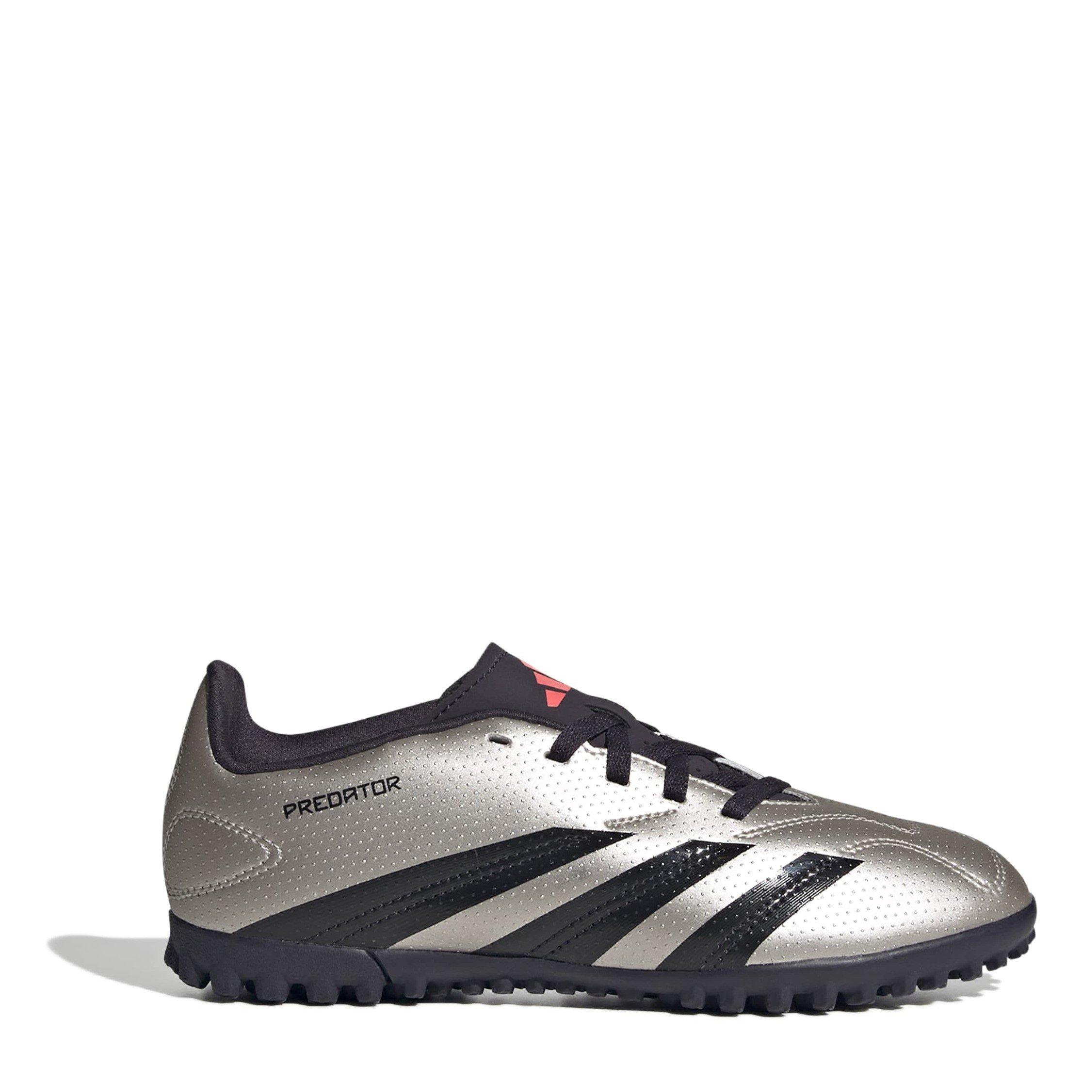 Argent/Noir - adidas - Predator 24 Club Childrens Astro Turf Football Boots - 1