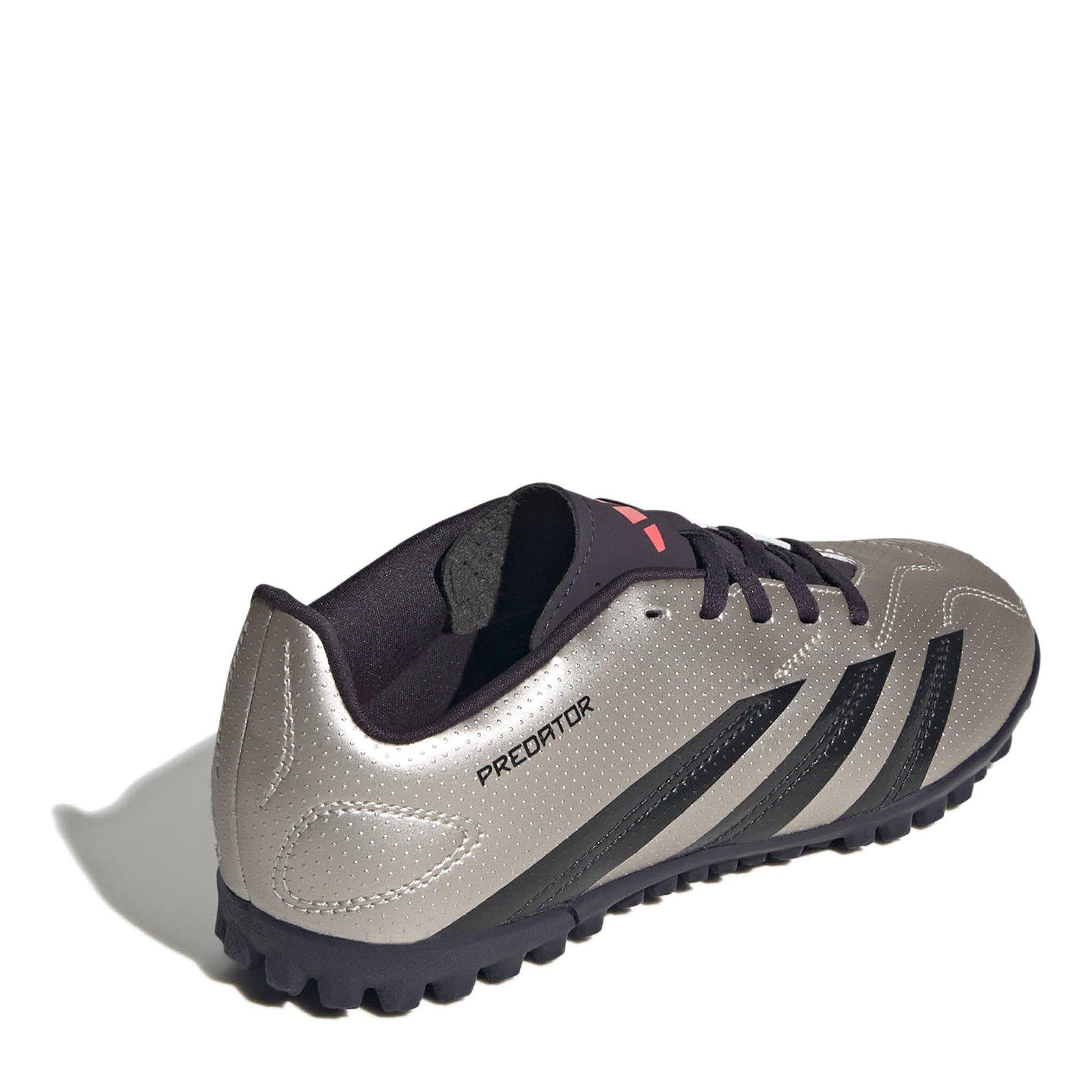 Argent/Noir - adidas - Predator 24 Club Childrens Astro Turf Football Boots - 4