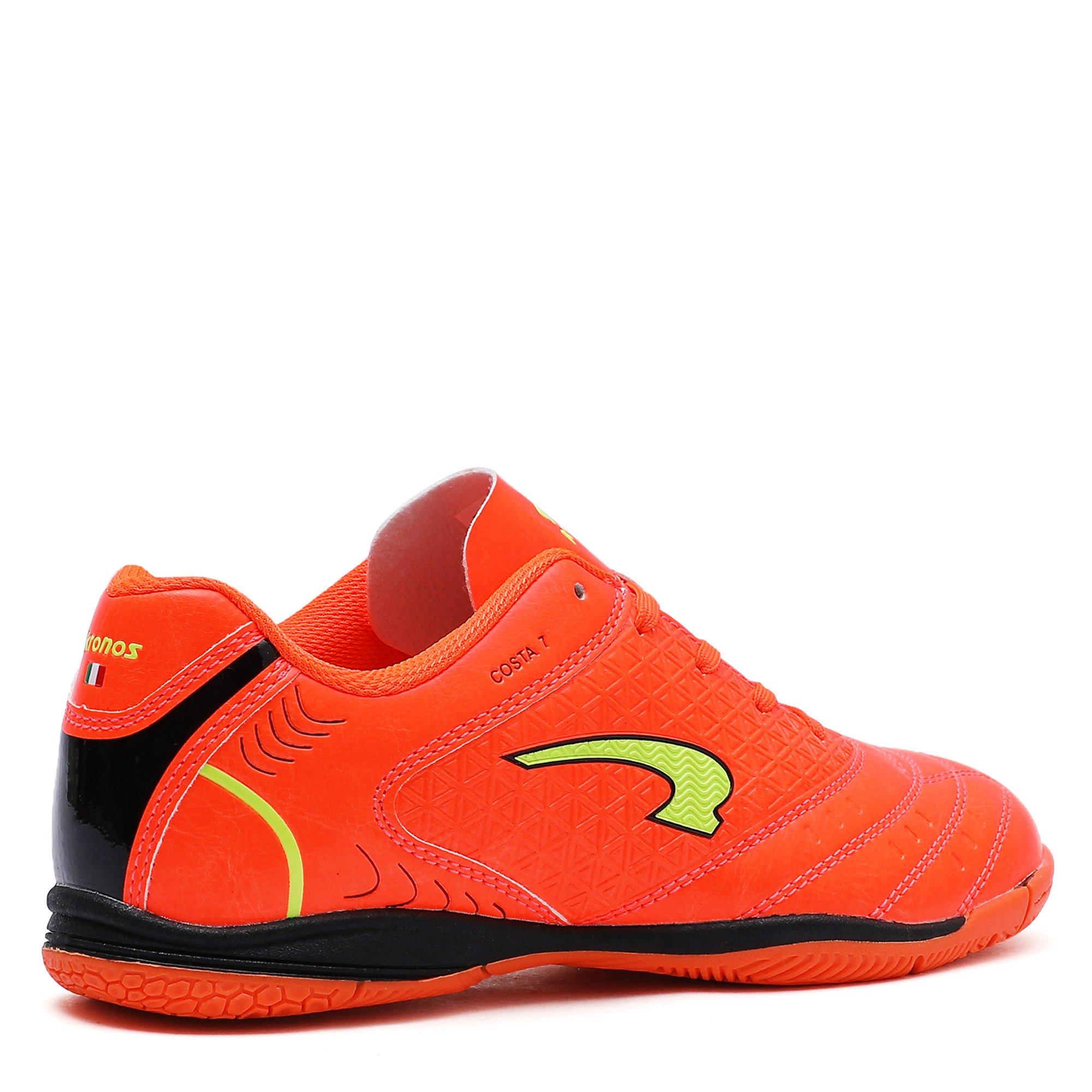 Orange/Black - Kronos - Costa 7 Juniors Indoor Football Boots - 6